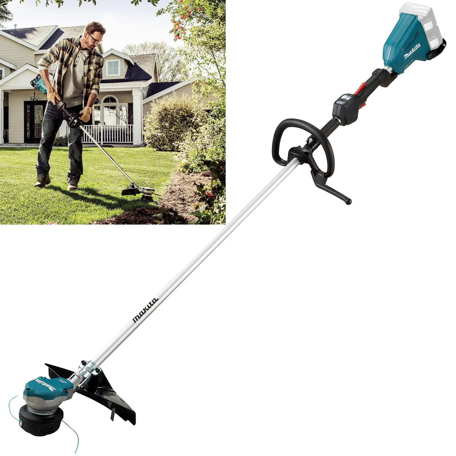 Makita Line Trimmer Strimmer 2 x 18V LXT Brushless Cordless Garden Lawn Strimming Bare Unit Body Only DUR368LZ