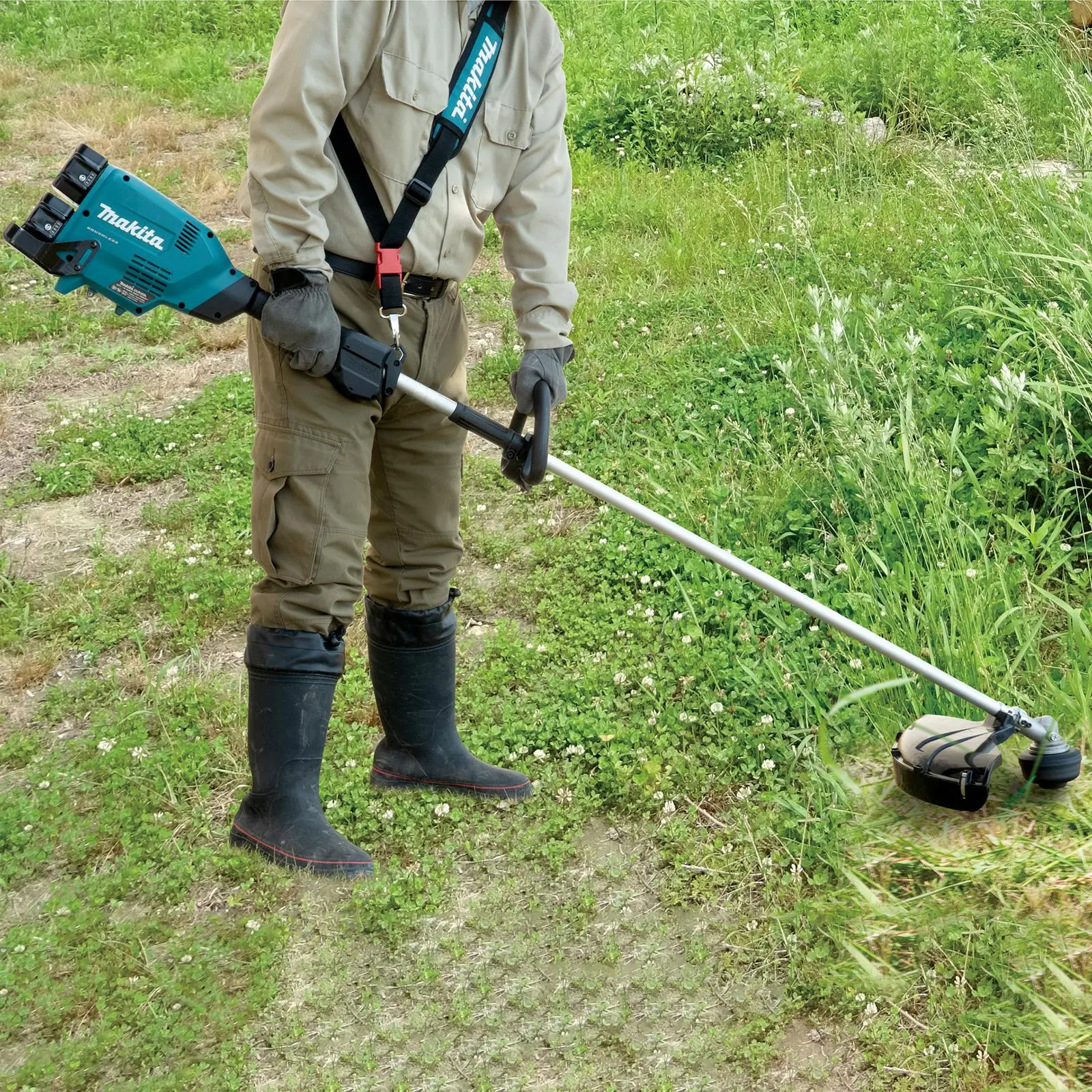 Makita Line Trimmer Strimmer 2 x 18V LXT Brushless Cordless Garden Lawn Strimming Bare Unit Body Only DUR369LZ - Image 9