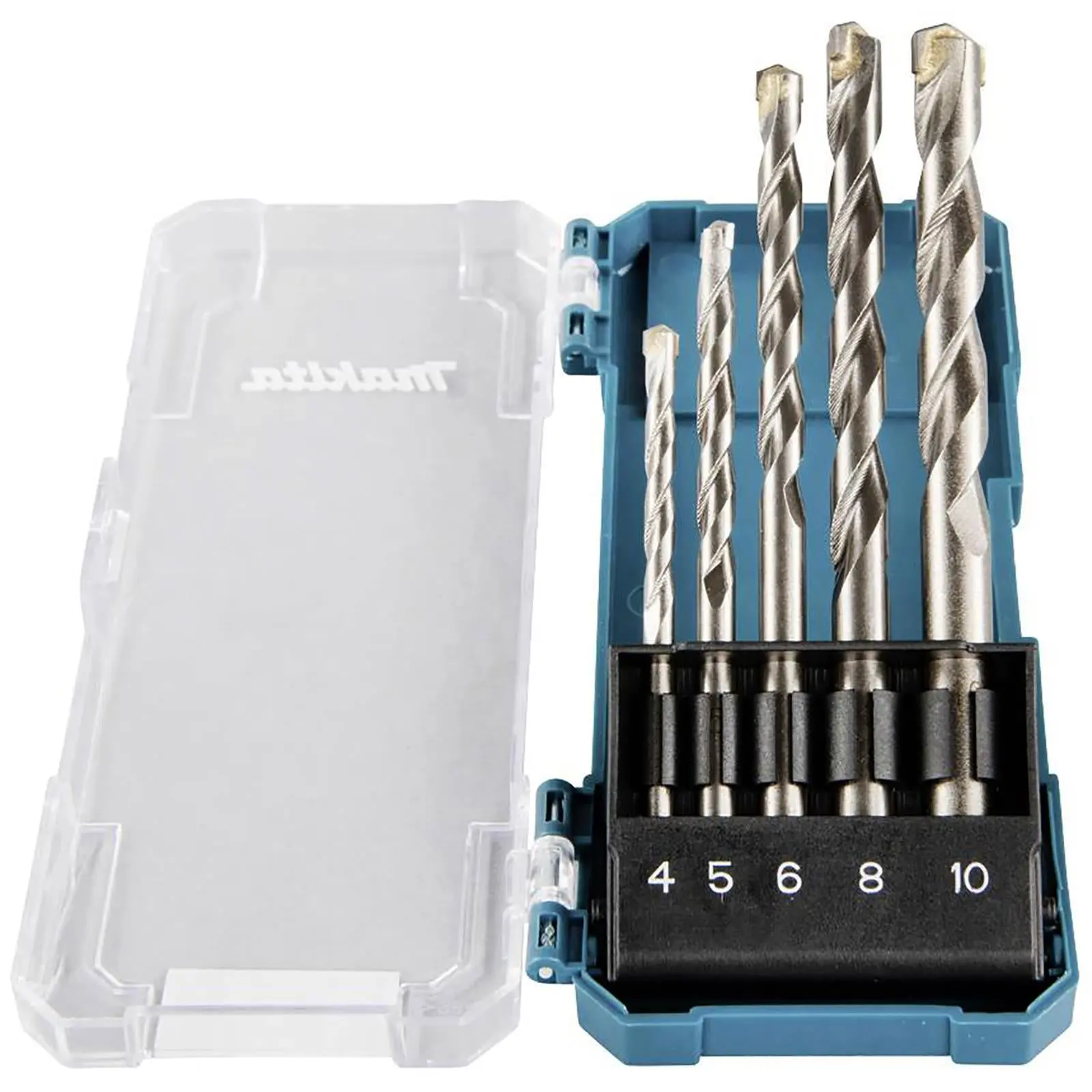Makita Masonry Drill Bit Set Brick Stone Concrete Straight Shank 4-10mm 5pc - Image 3