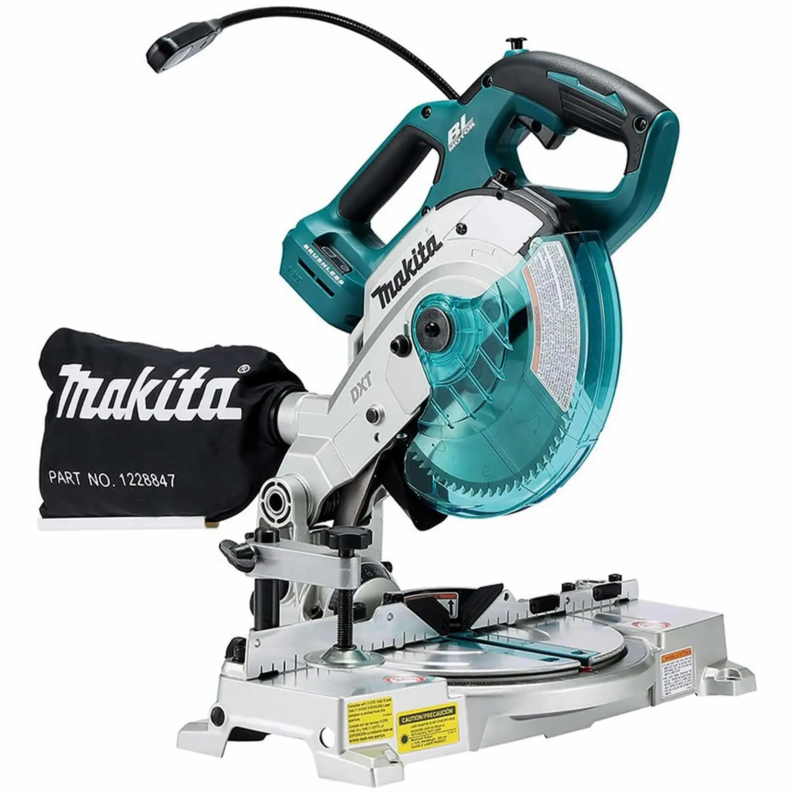 Makita Mitre Saw 165mm 18V LXT Li-ion Brushless Cordless DLS600Z Body Only - Image 2