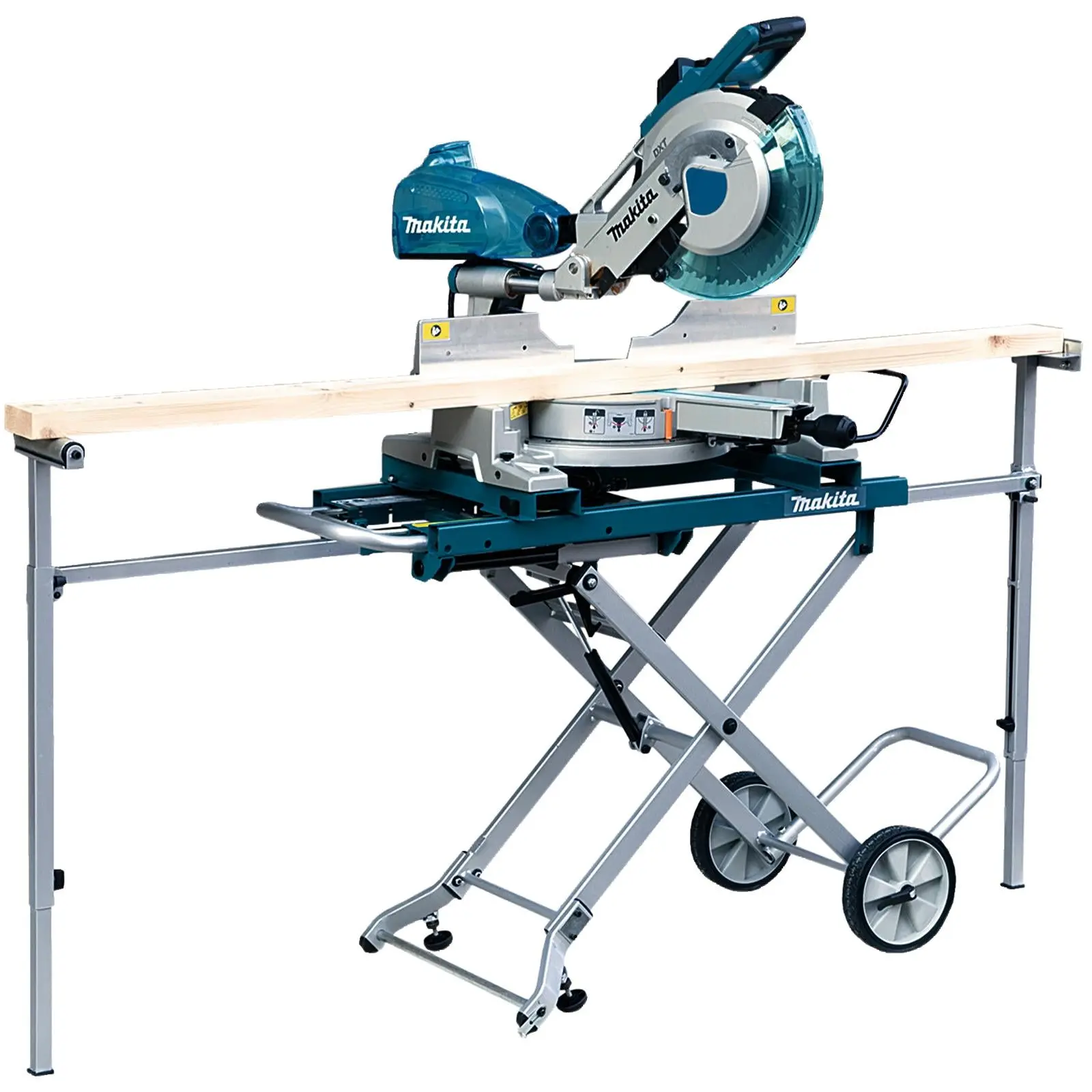 Makita Mitre Saw Stand Universal Folding Portable Table Top Wheels Slide Compound - Image 4