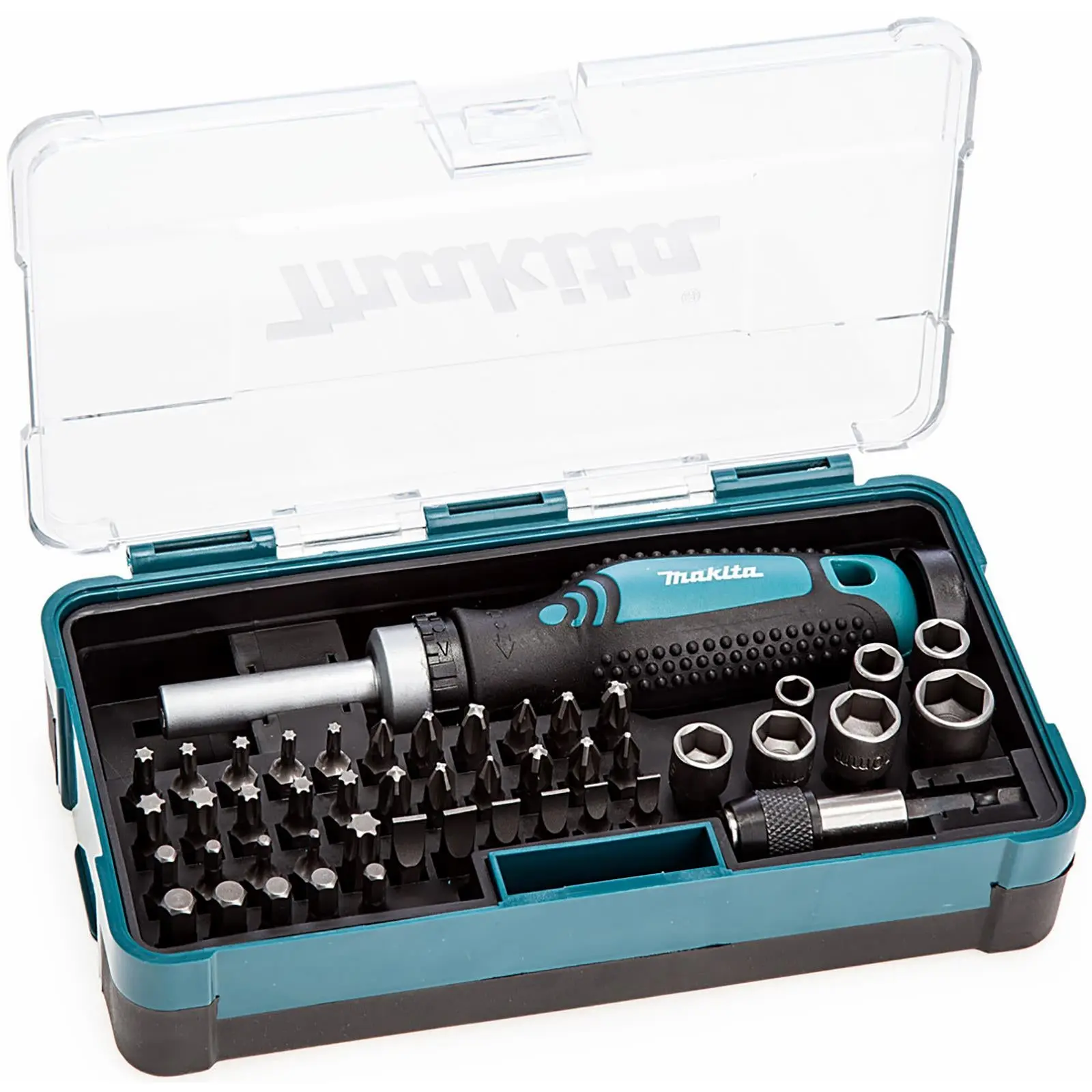 Makita Ratchet Screwdriver Socket Bit Set Phillips Pozi Slotted Torx Hex Reverse - Image 3