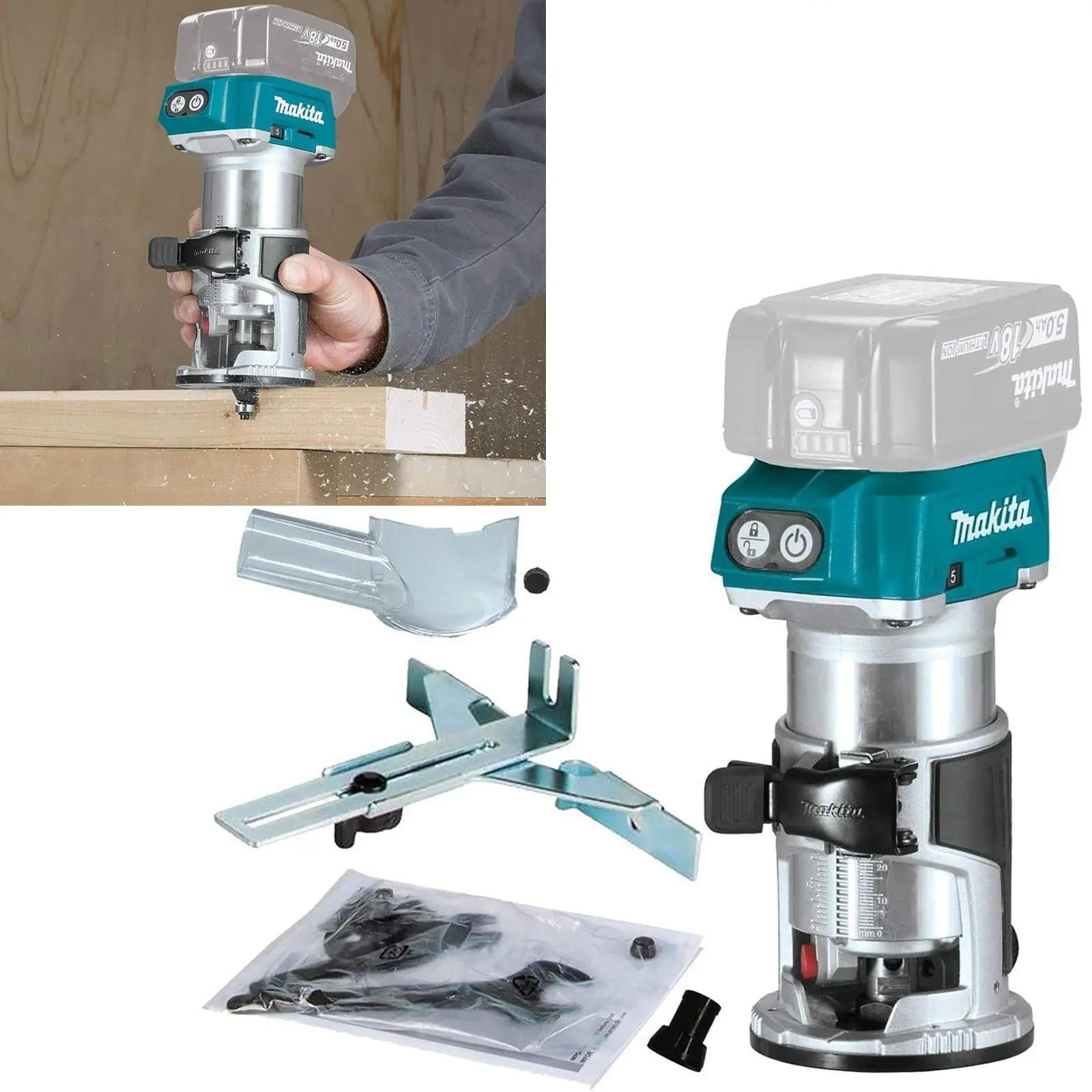 Makita Router Trimmer Brushless 18V LXT Li-ion Cordless DRT50Z Body Only