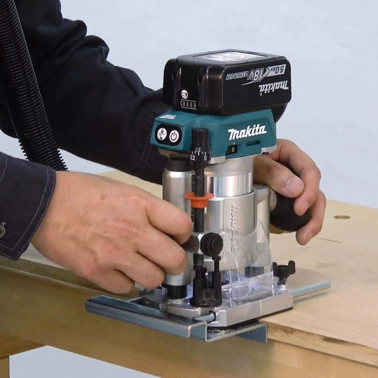 Makita Router Trimmer Brushless 18V LXT Li-ion Cordless DRT50Z Body Only - Image 5