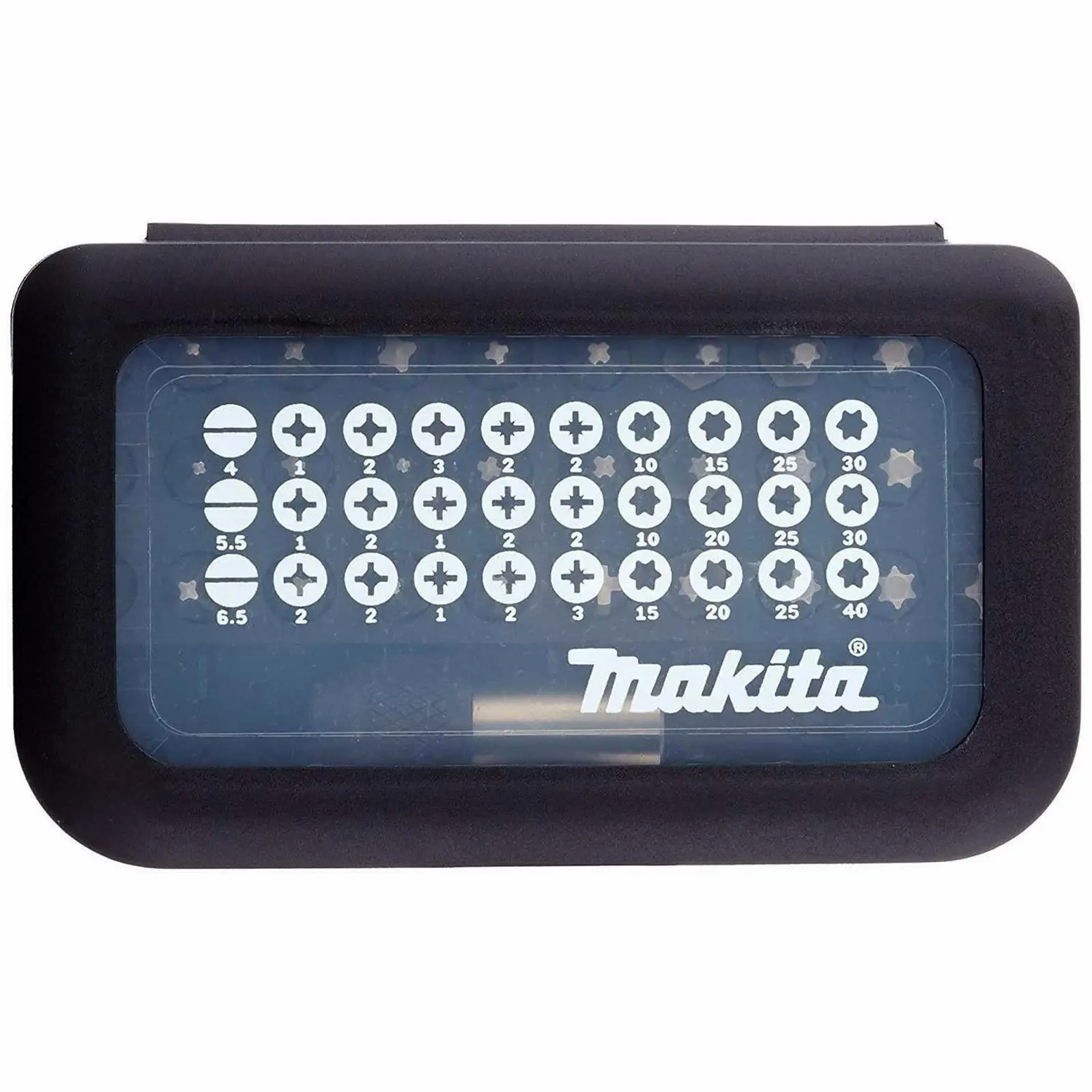 Makita Screwdriver Bit Set with Bit Holder in Case 31 Piece D-30667 - Image 3