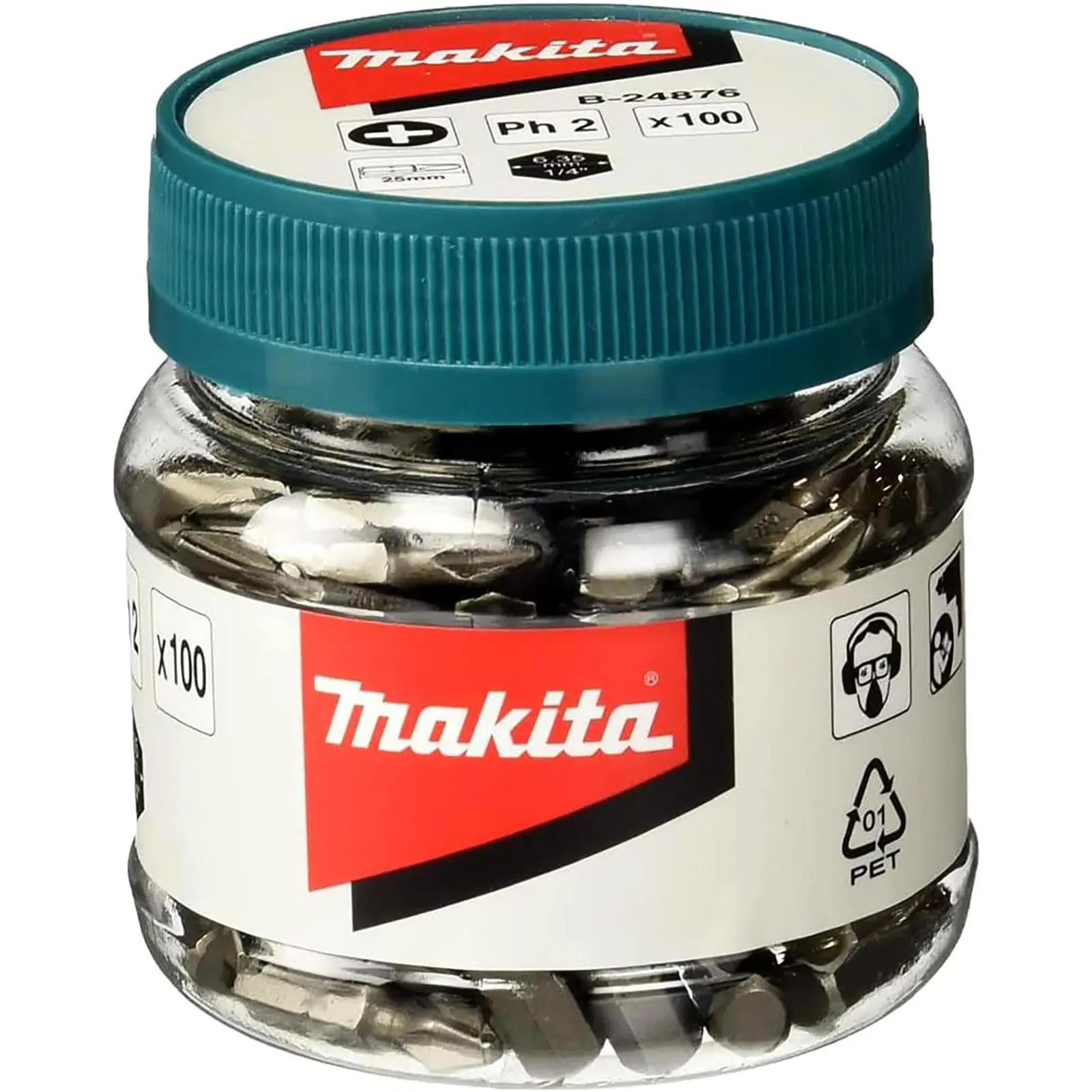Makita Screwdriver Bits Pozi or Phillips 25mm or 50mm in Candy Jar - Image 3