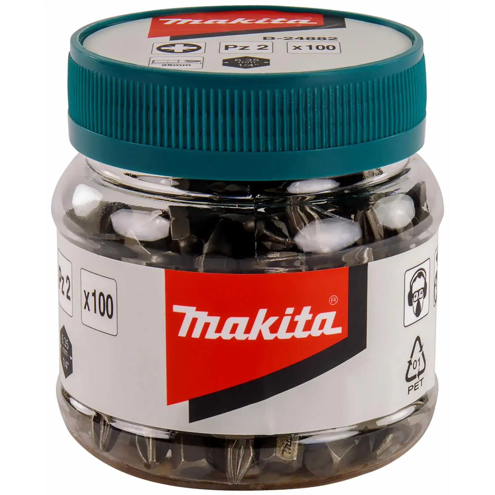 Makita Screwdriver Bits Pozi or Phillips 25mm or 50mm in Candy Jar - Image 4