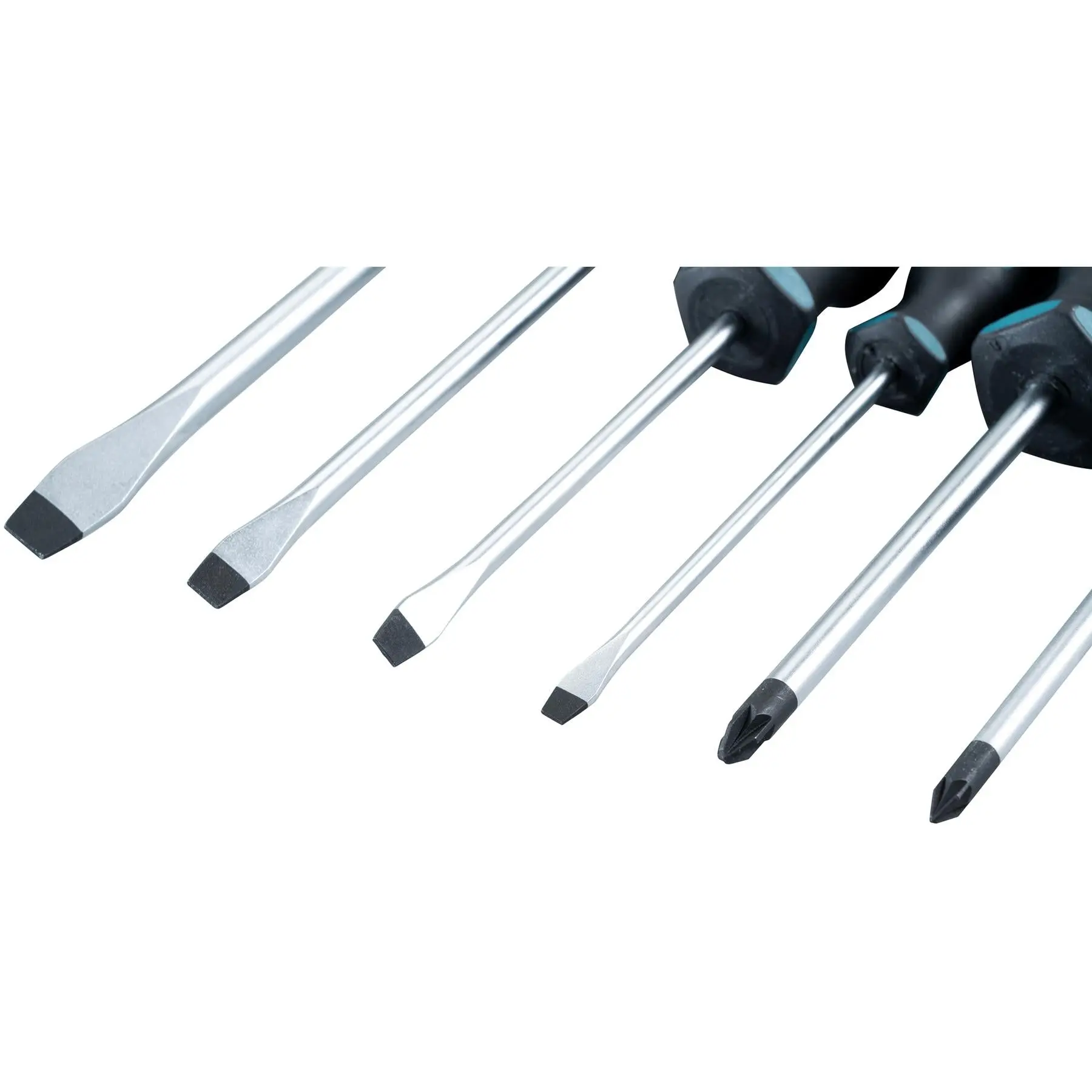 Makita Screwdriver Set Pozi Slotted PZ SL 100mm 6pc E-10512 - Image 3