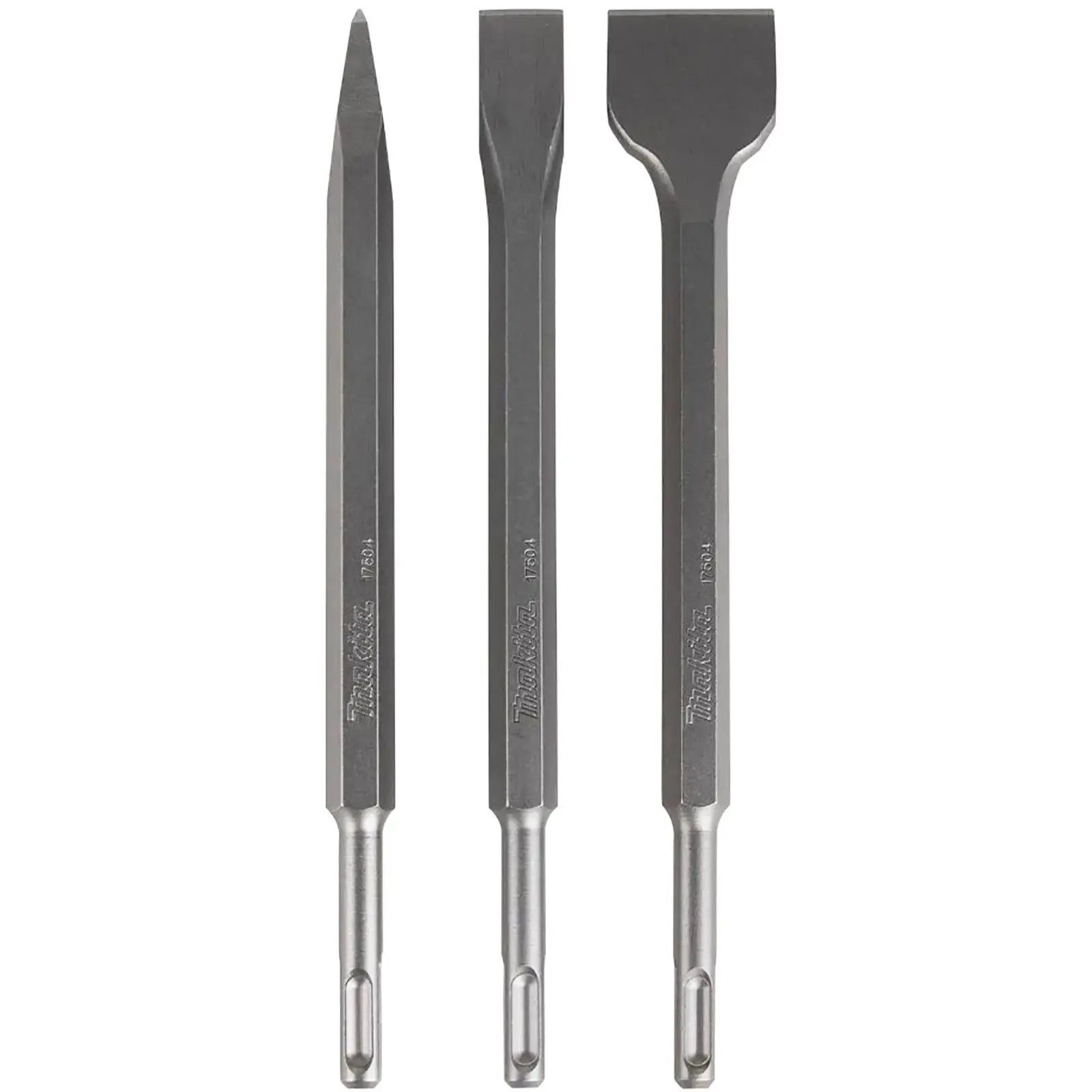Makita SDS Plus Chisel Set Bull Point Cold Scaling Concrete Masonry Demolition Render Chasing 250mm 3pc - Image 3