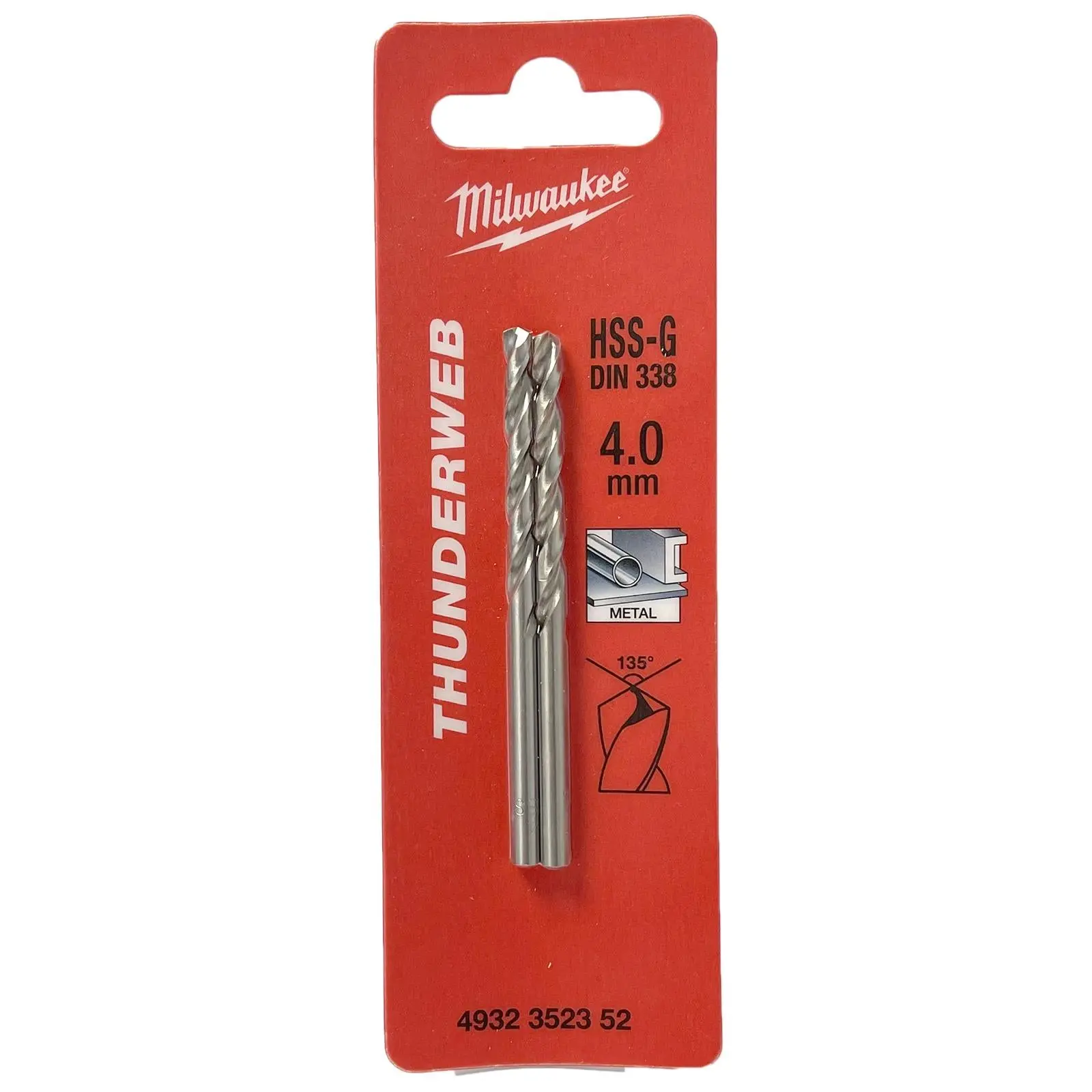 Milwaukee Thunderweb Metal Drill Bits HSS-G Ground DIN338 2 Pack 1.0-4.0mm - Image 11