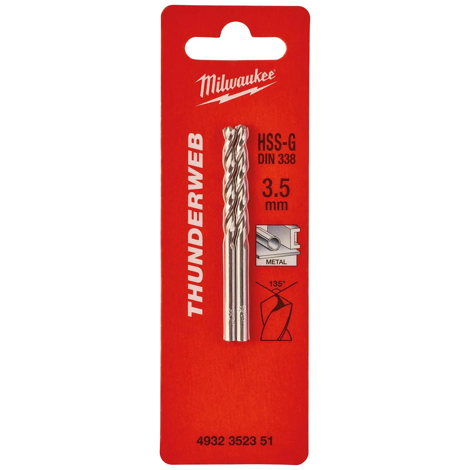 Milwaukee Thunderweb Metal Drill Bits HSS-G Ground DIN338 2 Pack 1.0-4.0mm - Image 19
