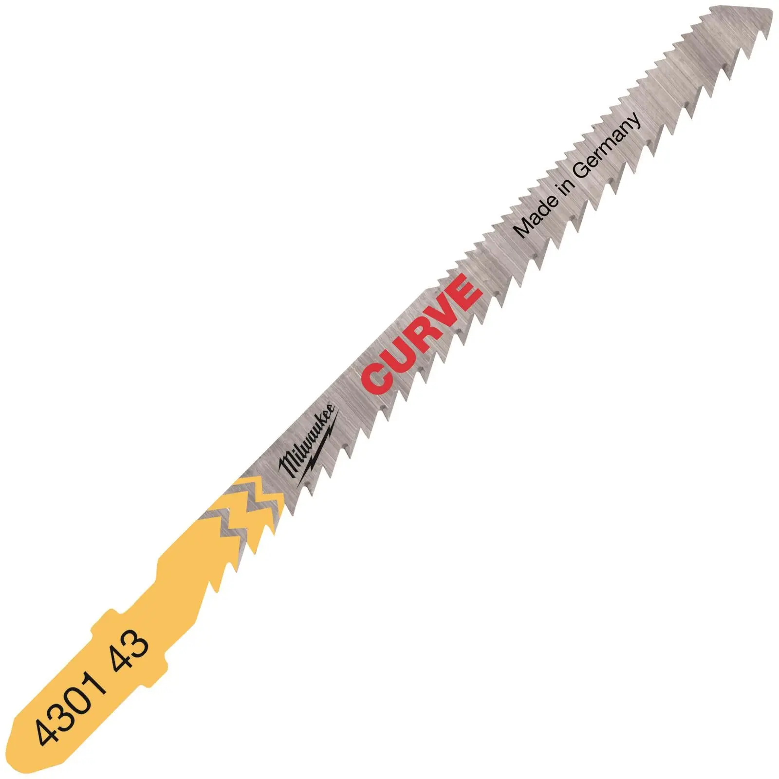 Milwaukee Jigsaw Blades Wood and Plastic 5 Pack Curved Cutting Blade 75mm x 2.5mm - Image 3