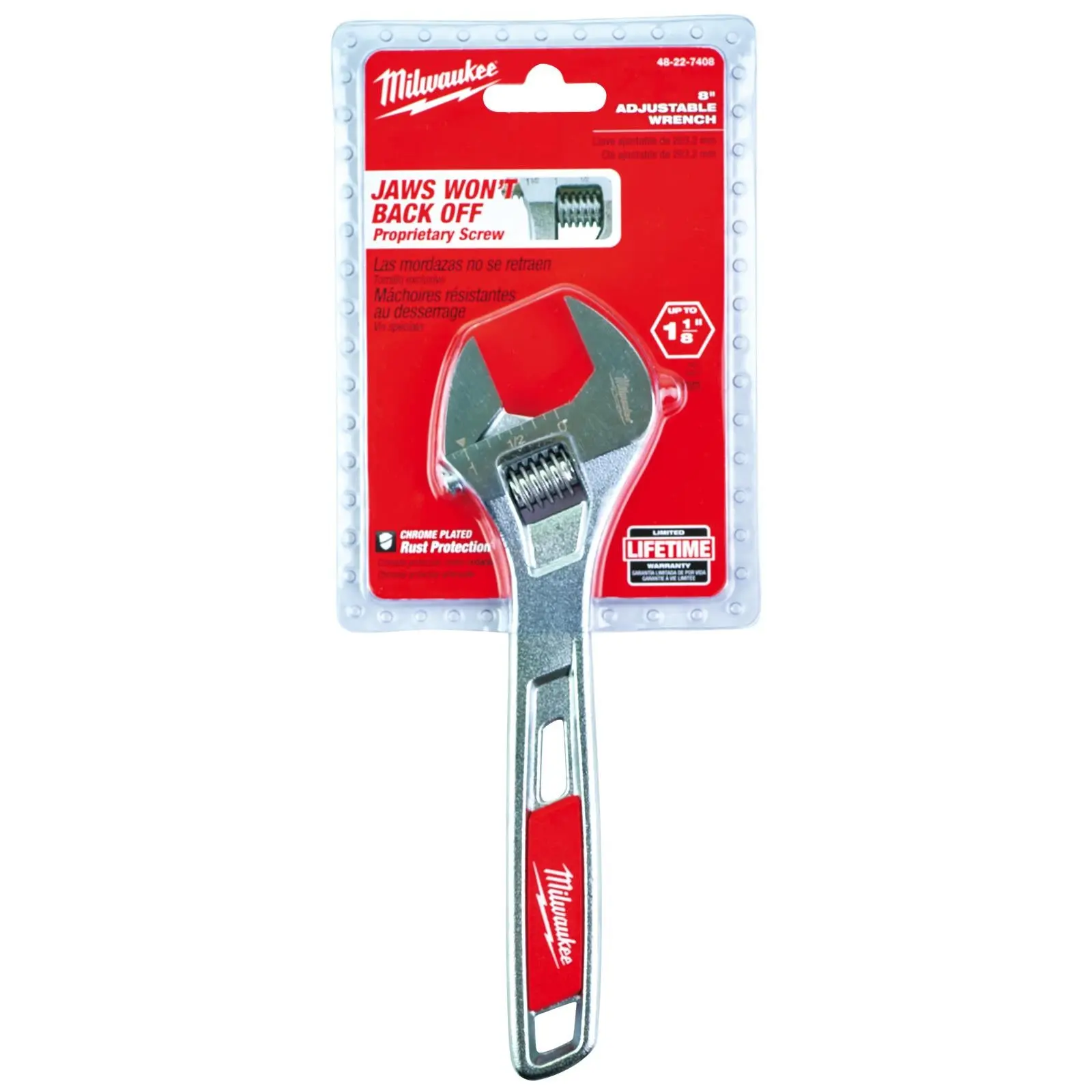 Milwaukee Adjustable Wrench 200mm Jaw Opening 30mm - Image 3