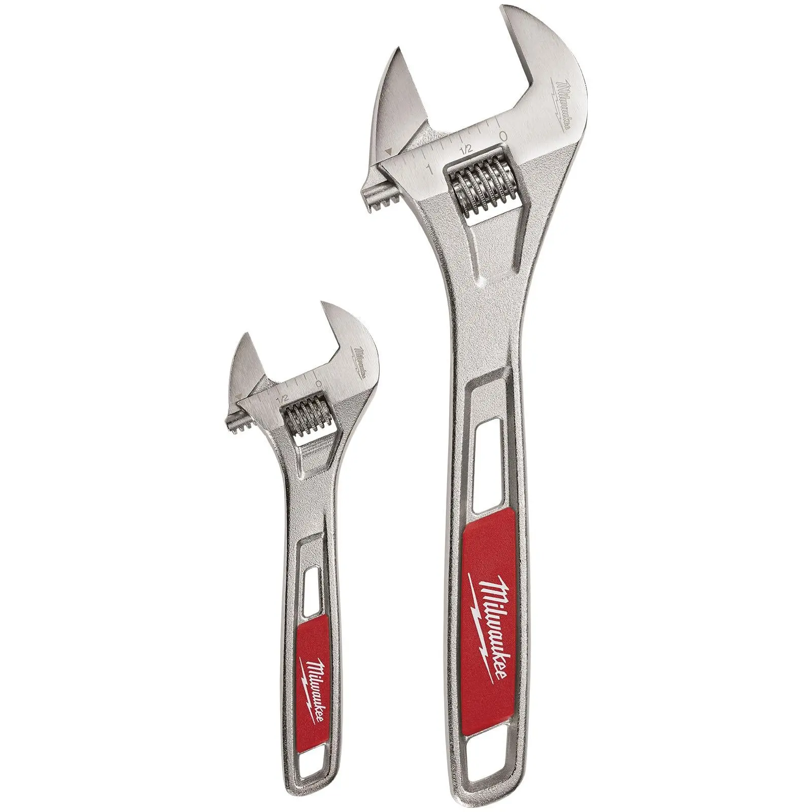 Milwaukee Adjustable Wrench Twin Pack 150mm 250mm