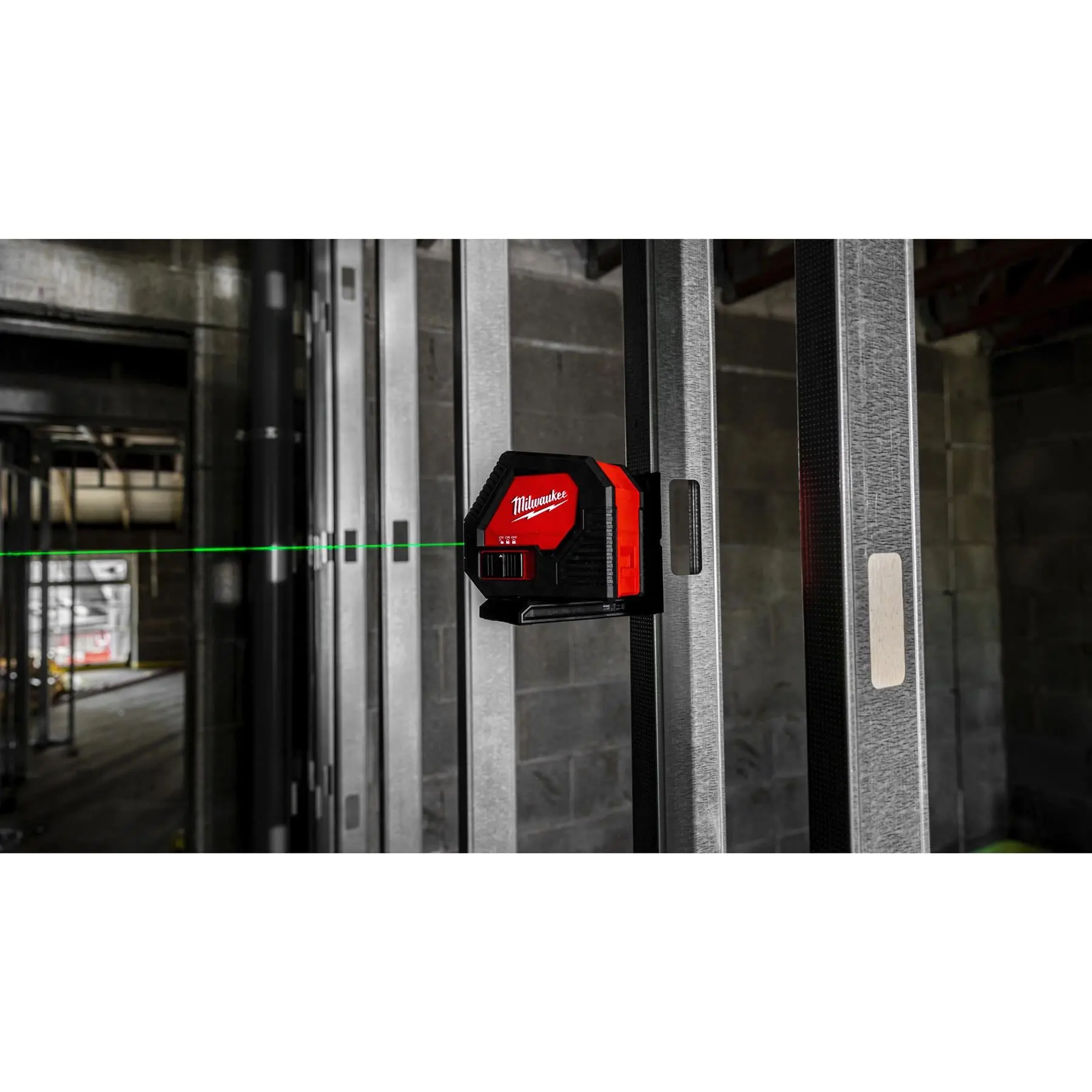 Milwaukee Alkaline Green Cross Line Laser Level CLL-C - Image 10