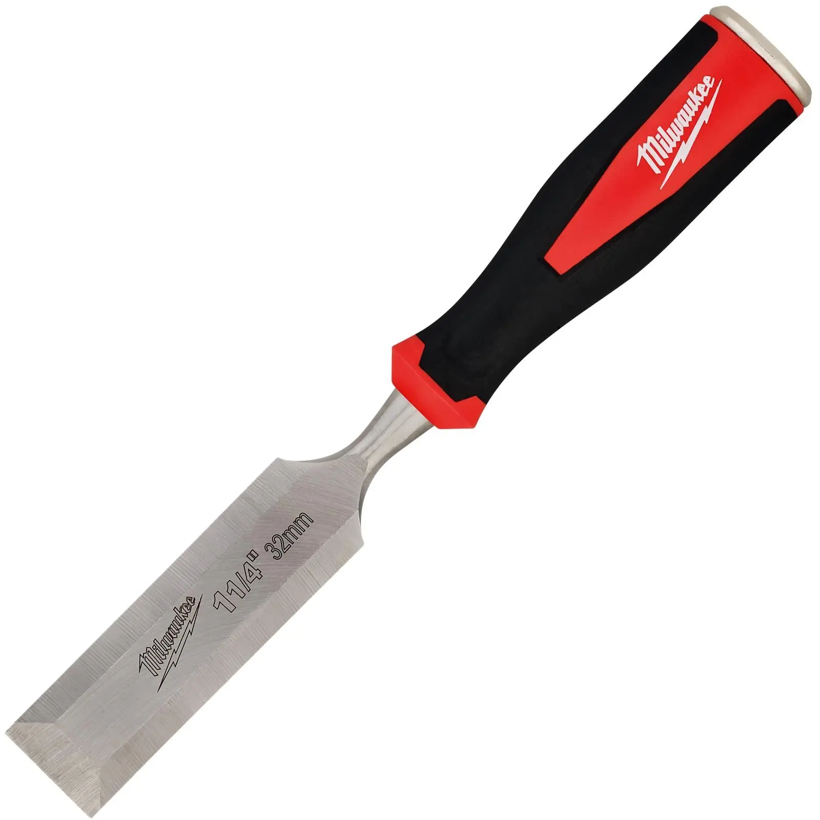 Milwaukee Beveled Edge Wood Chisel 32mm 1-1/4" All Metal Core with Striking Cap - Image 4