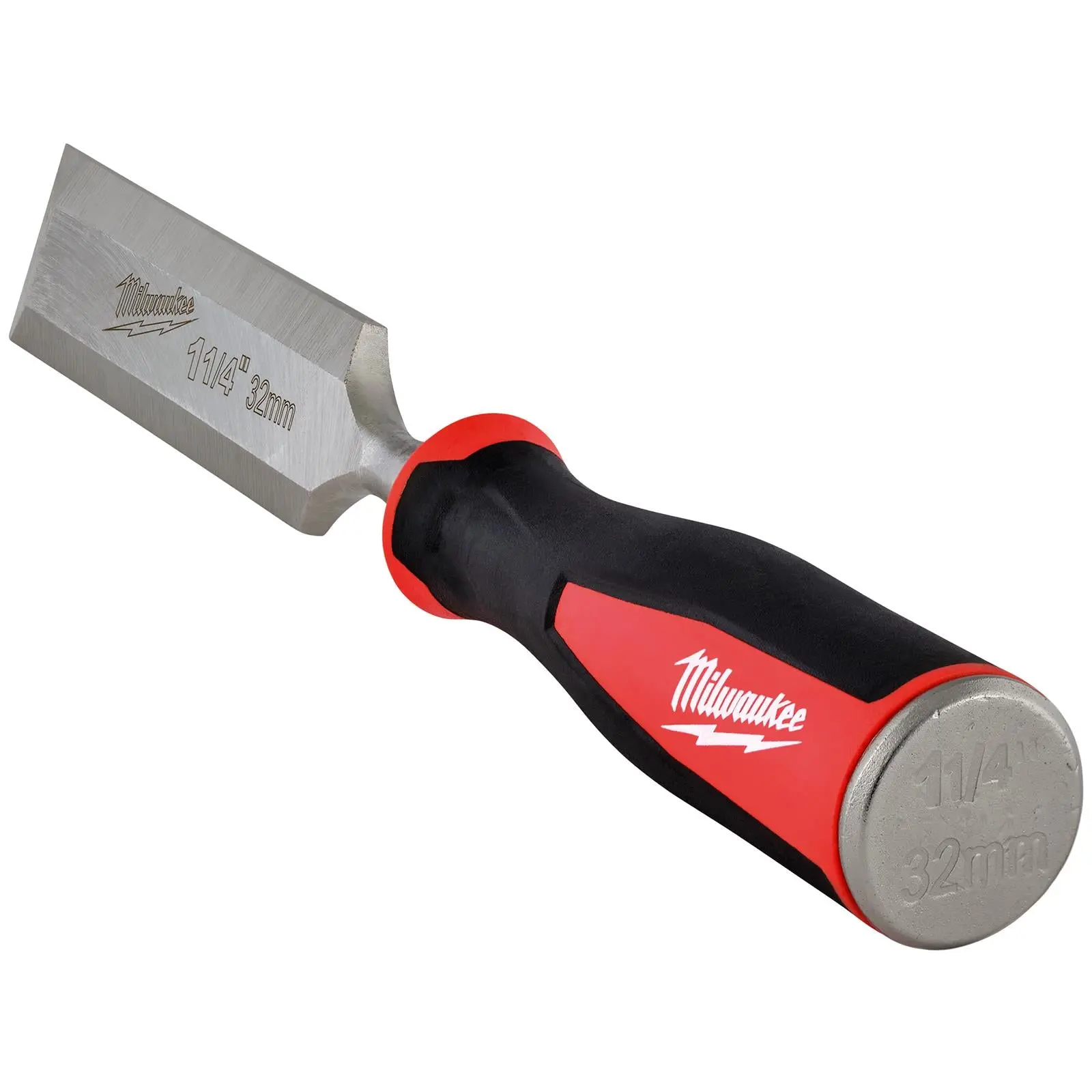 Milwaukee Beveled Edge Wood Chisel 32mm 1-1/4" All Metal Core with Striking Cap - Image 5