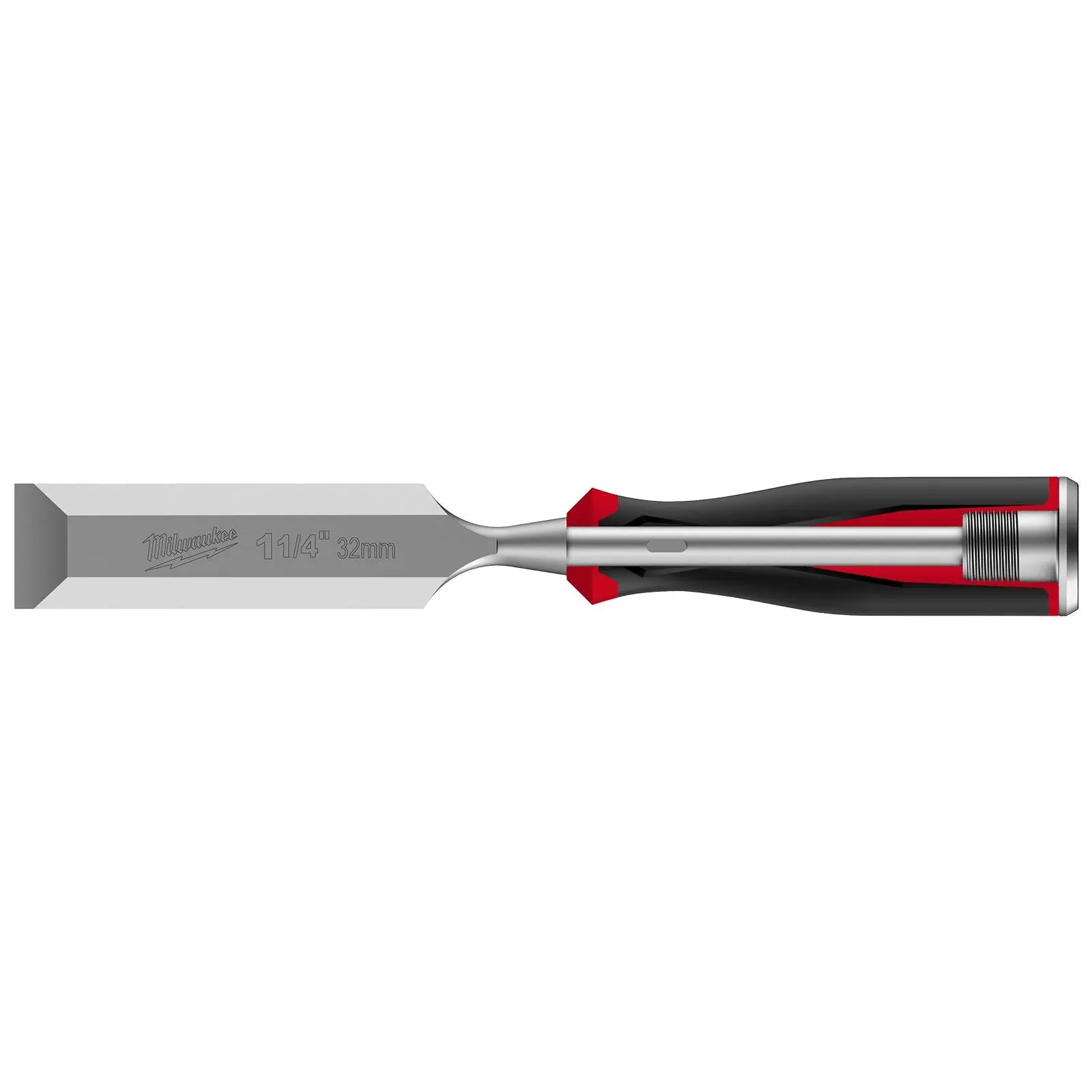 Milwaukee Beveled Edge Wood Chisel 32mm 1-1/4" All Metal Core with Striking Cap - Image 8
