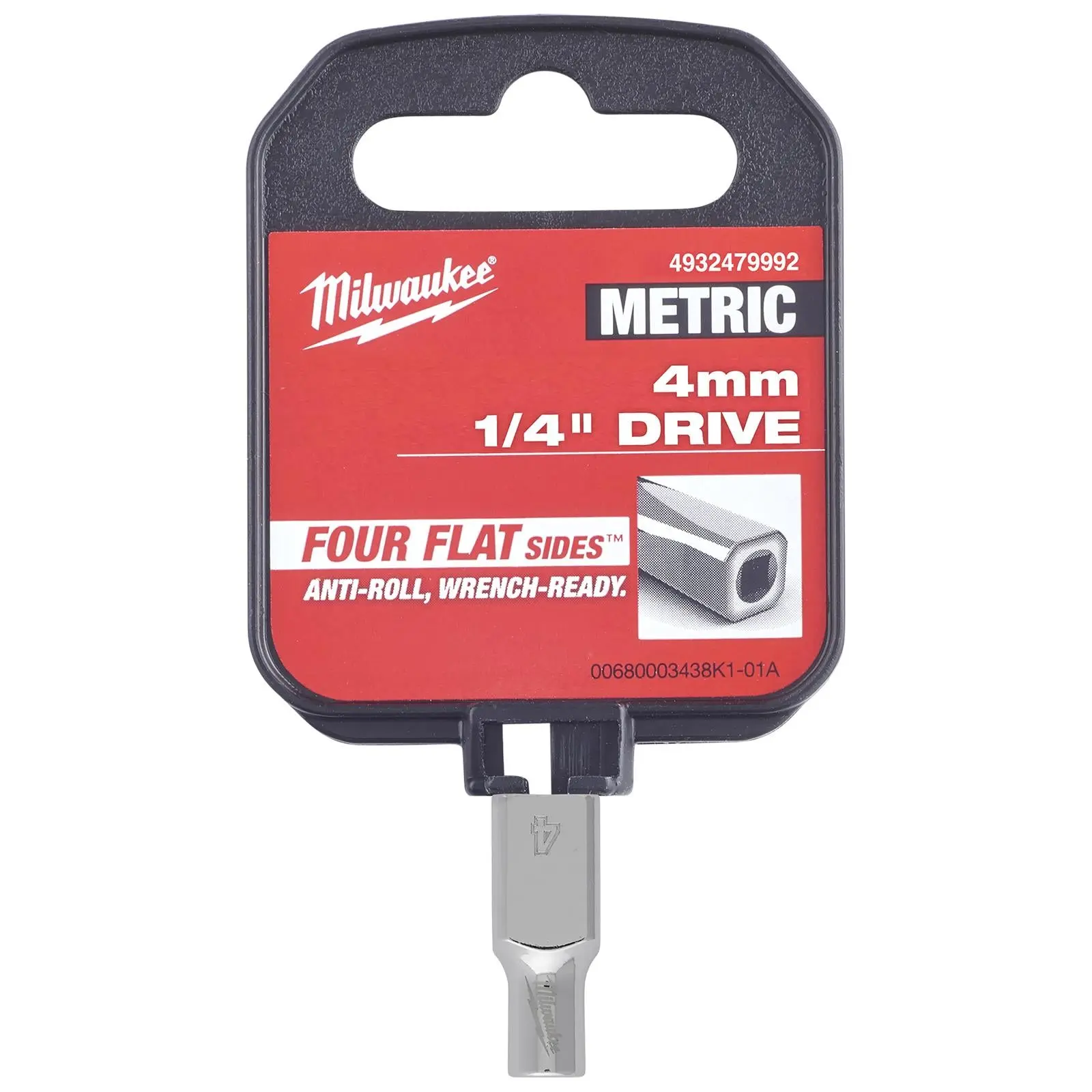 Milwaukee Chrome Socket 1/4" Drive Four Flat Sides Metric Standard 4-15mm Individual - Image 18