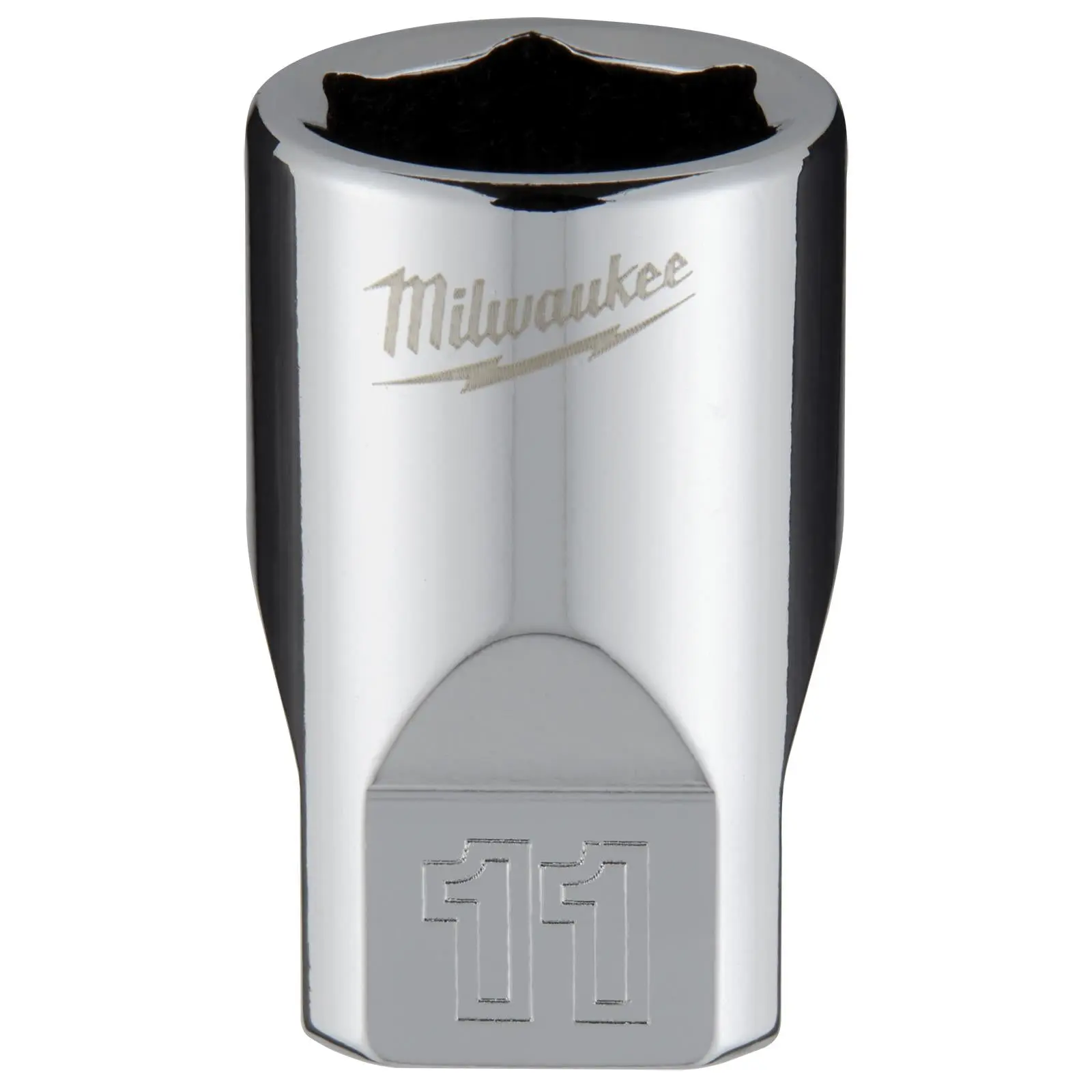 Milwaukee Chrome Socket 1/4" Drive Four Flat Sides Metric Standard 4-15mm Individual - Image 2