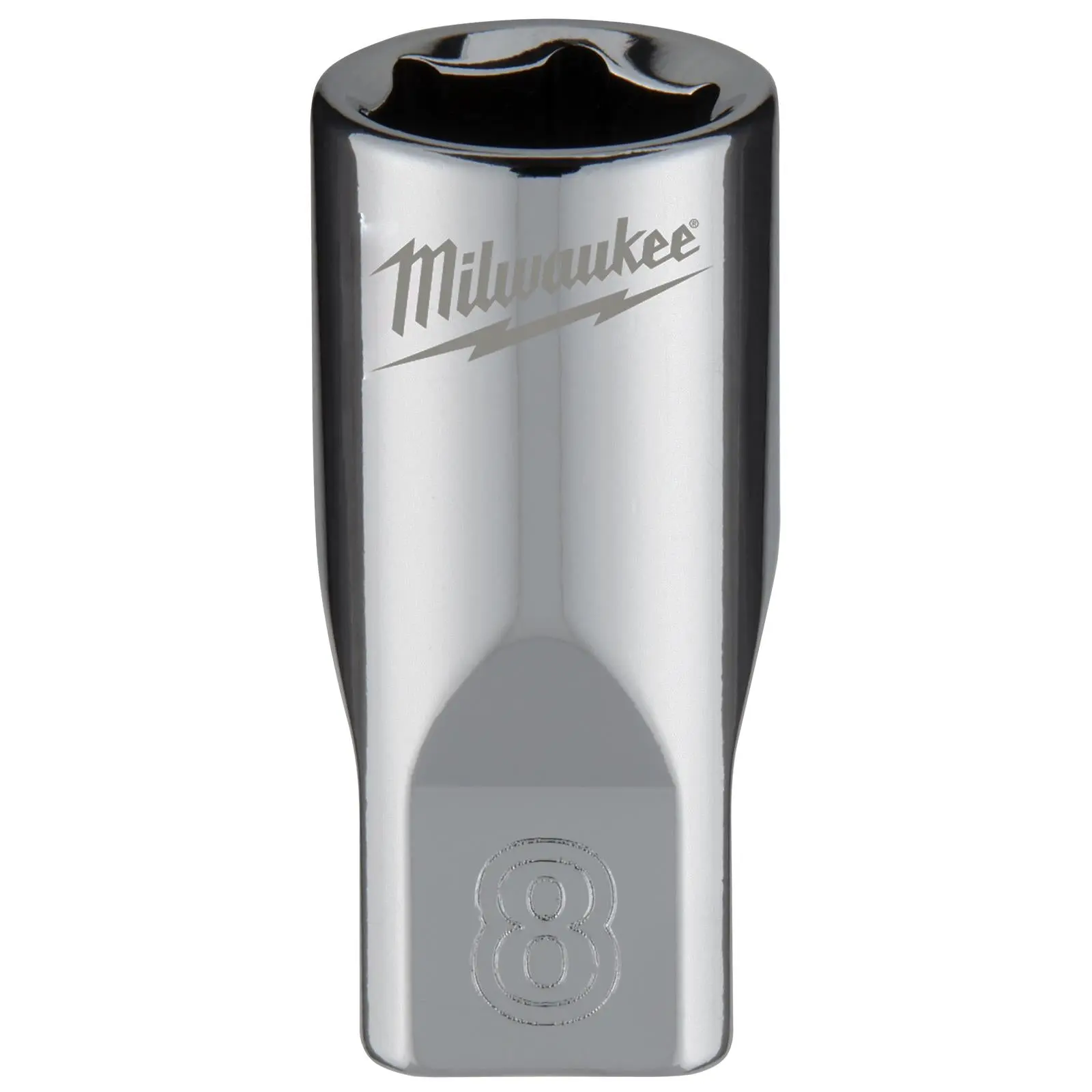 Milwaukee Chrome Socket 1/4" Drive Four Flat Sides Metric Standard 4-15mm Individual - Image 35