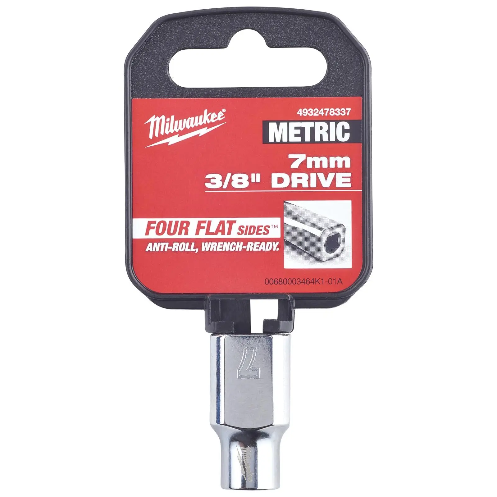 Milwaukee Chrome Socket 3/8" Drive Four Flat Sides Metric Standard 6-24mm Individual - Image 12