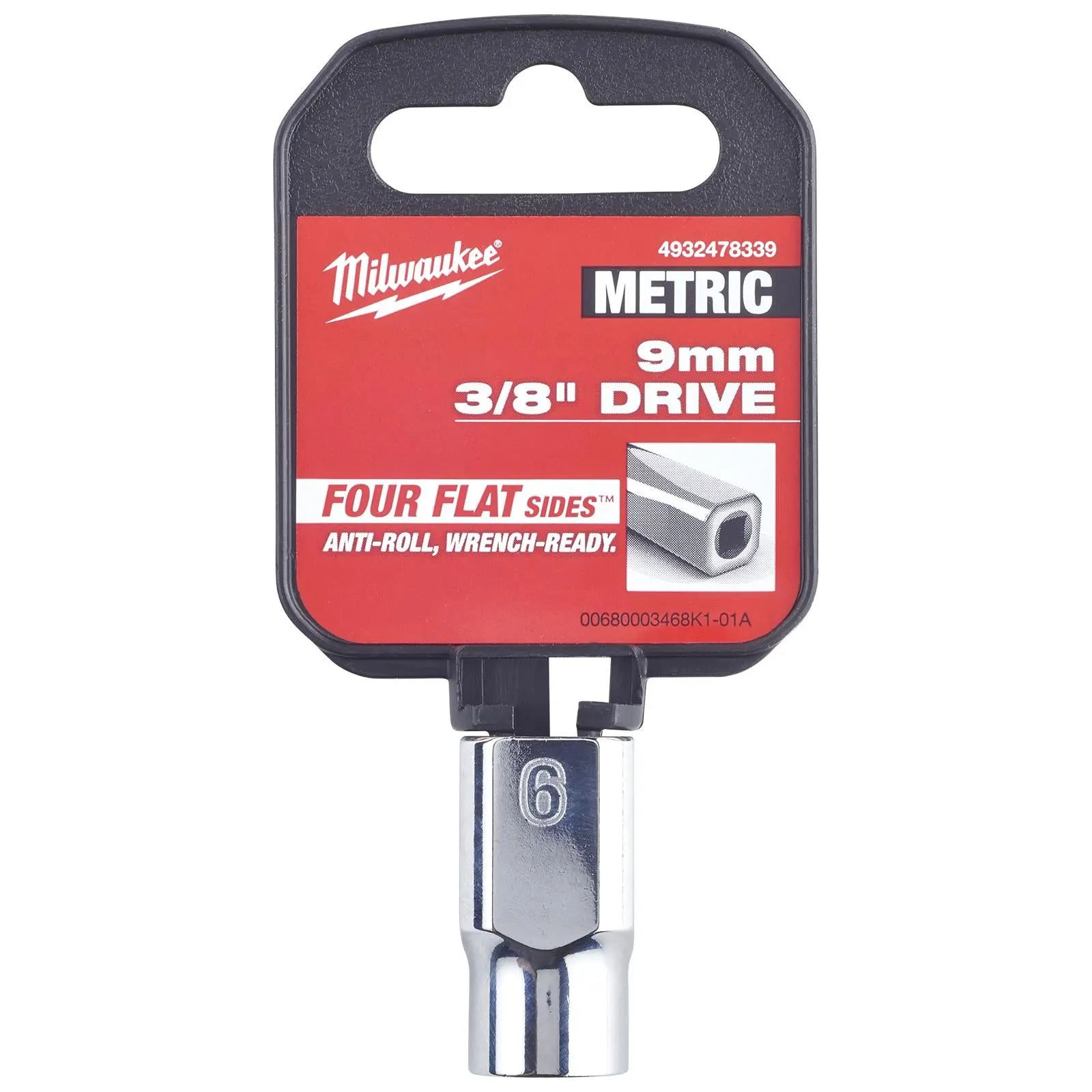 Milwaukee Chrome Socket 3/8" Drive Four Flat Sides Metric Standard 6-24mm Individual - Image 27