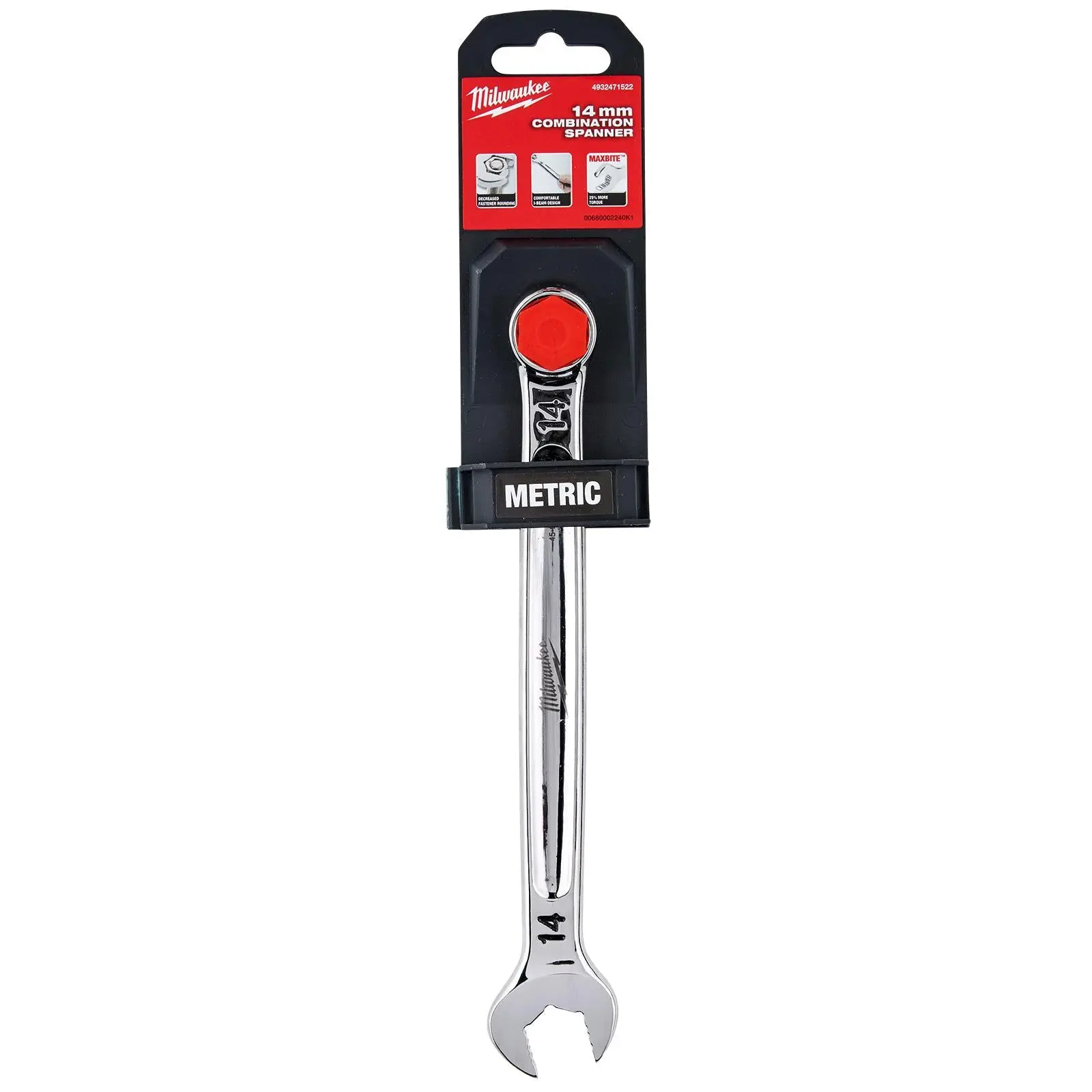 Milwaukee Combination Spanner MAX BITE Open End Ring Spanners - Choose Size - Image 2