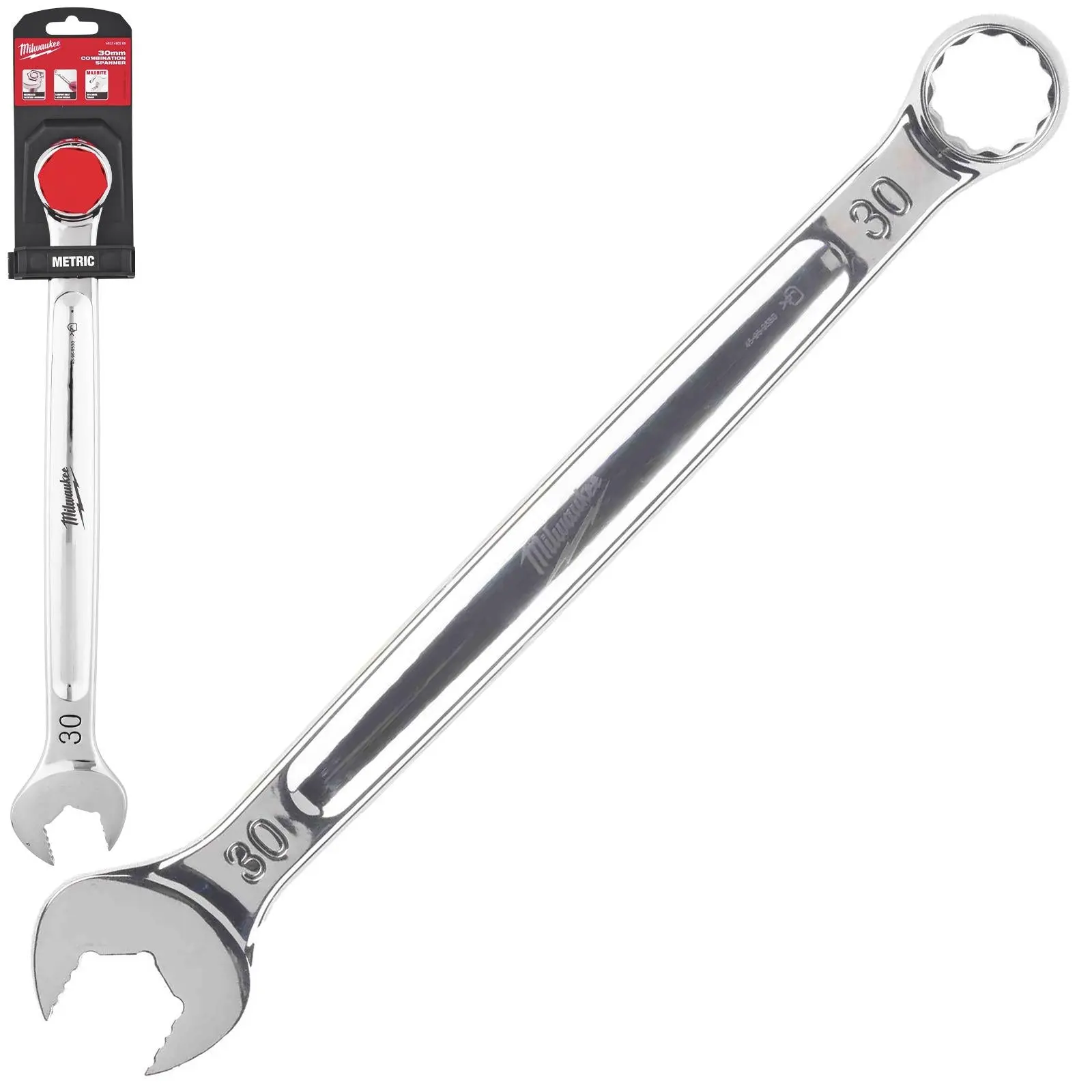Milwaukee Combination Spanner MAX BITE Open End Ring Spanners - Choose Size - Image 20