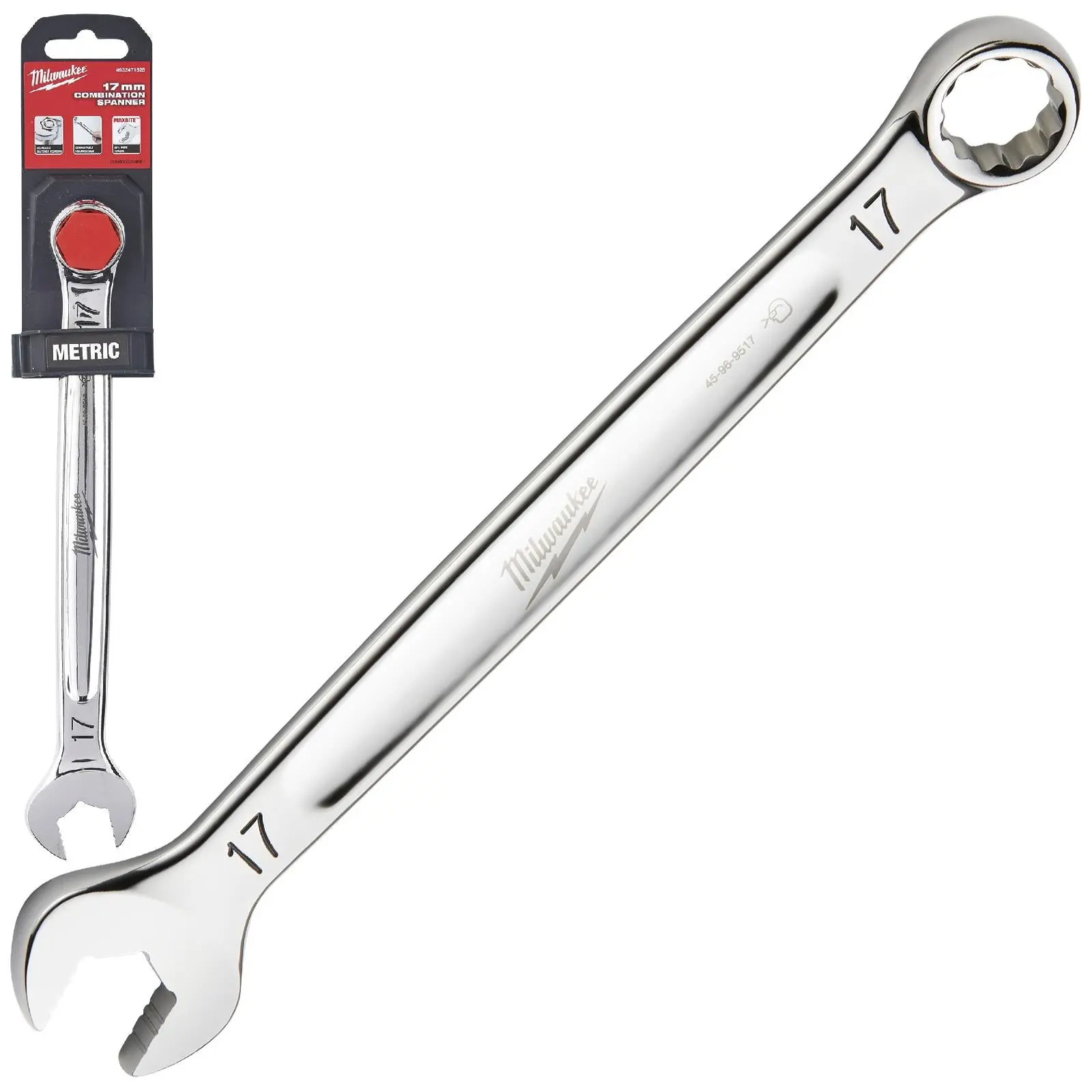 Milwaukee Combination Spanner MAX BITE Open End Ring Spanners - Choose Size - Image 21