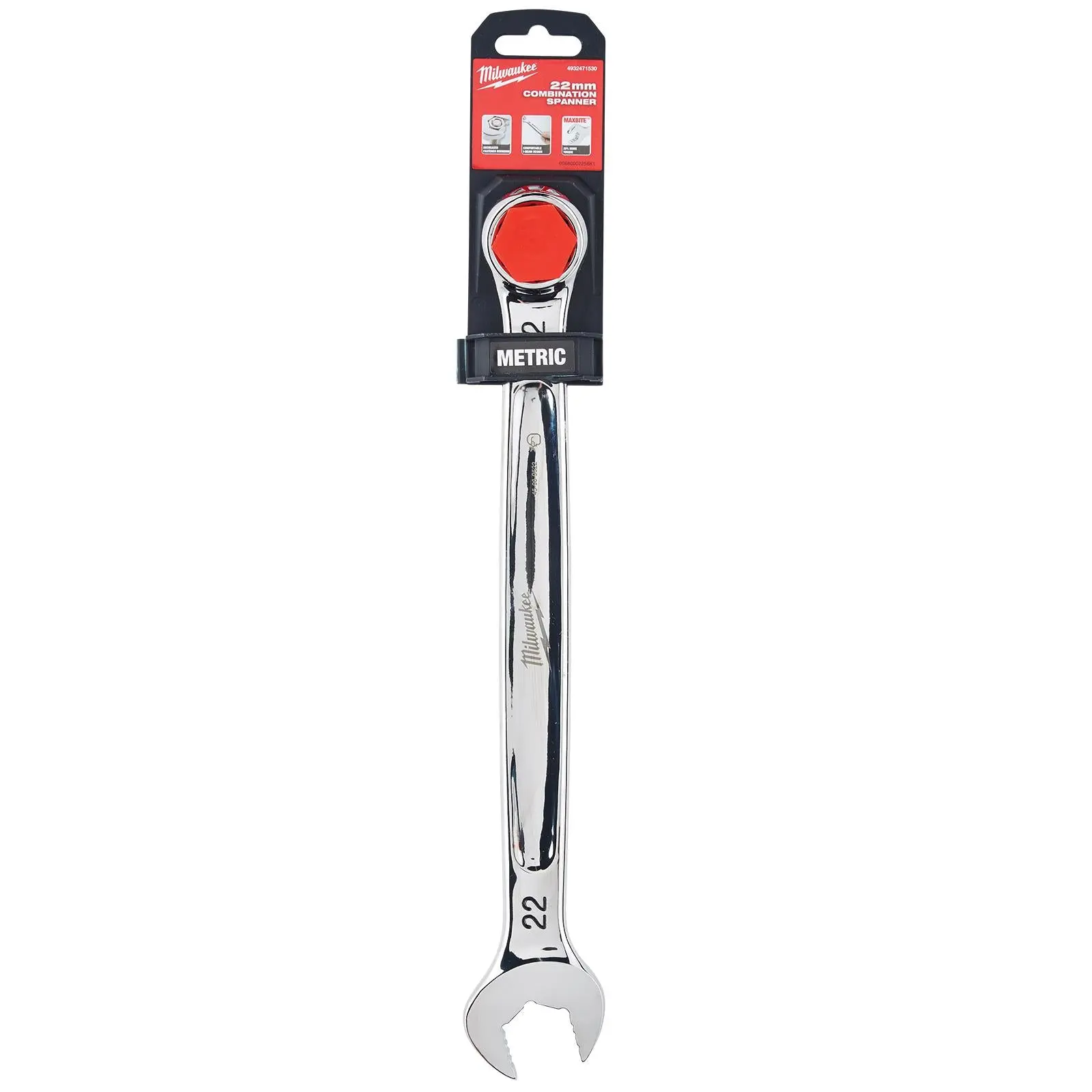 Milwaukee Combination Spanner MAX BITE Open End Ring Spanners - Choose Size - Image 25