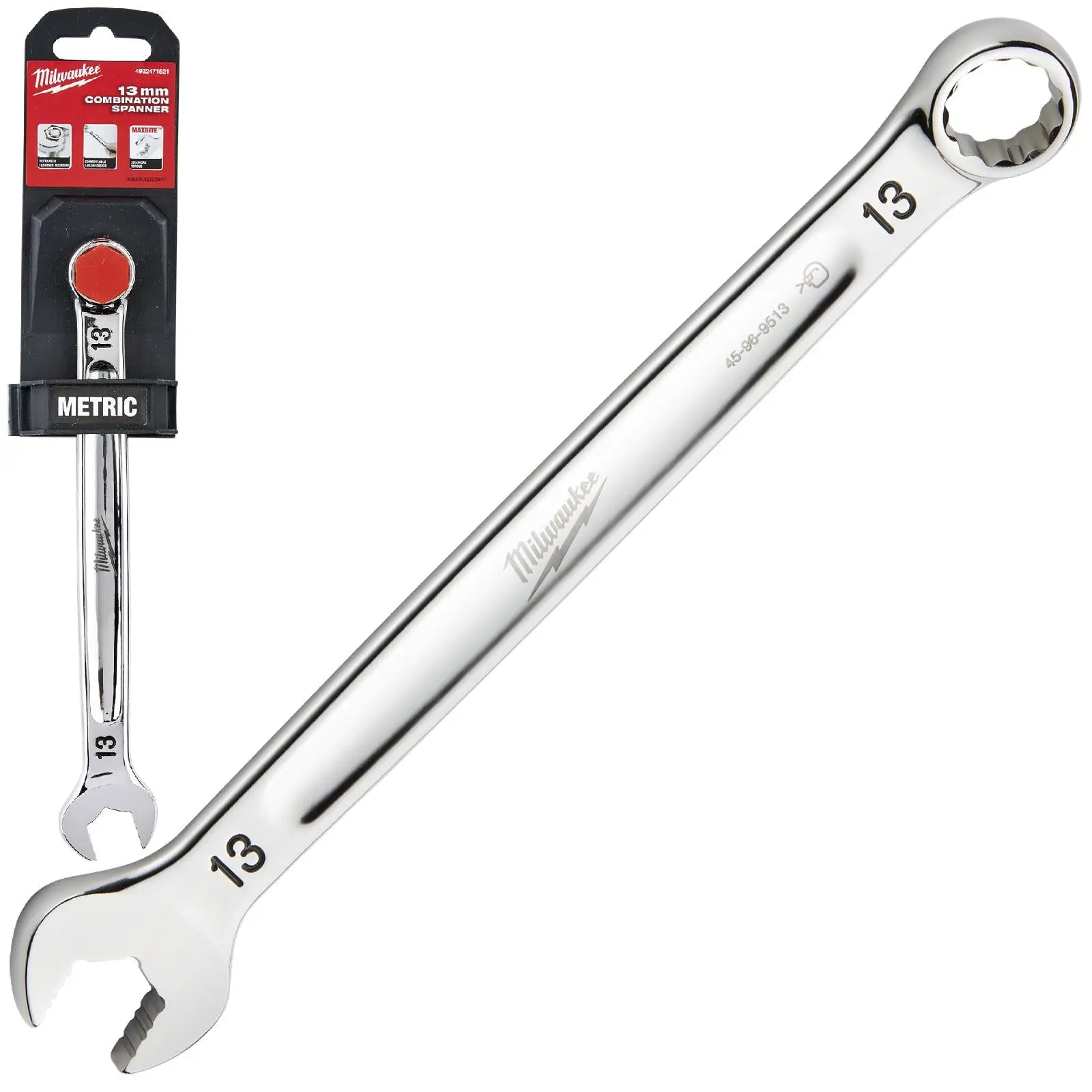 Milwaukee Combination Spanner MAX BITE Open End Ring Spanners - Choose Size - Image 27