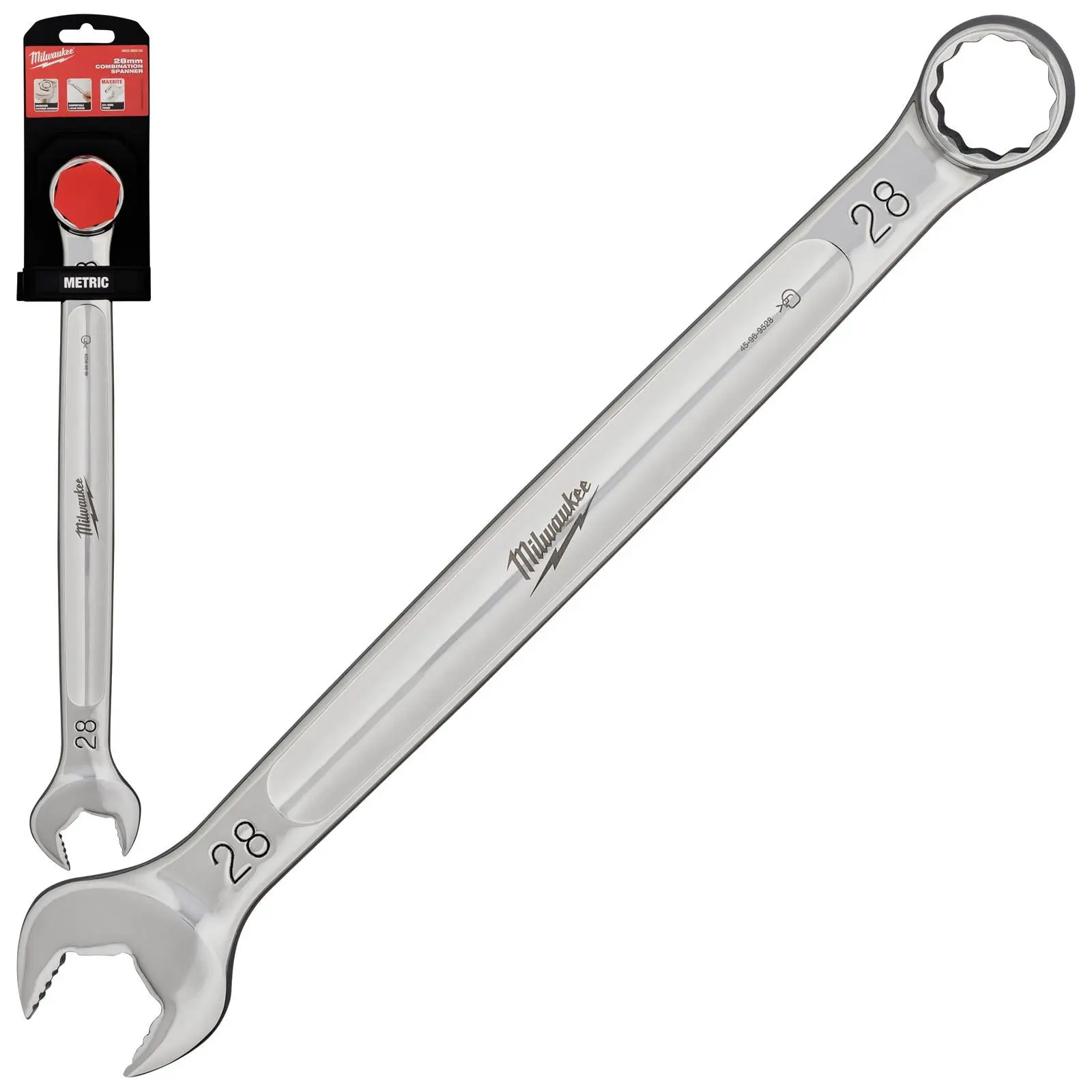 Milwaukee Combination Spanner MAX BITE Open End Ring Spanners - Choose Size - Image 33