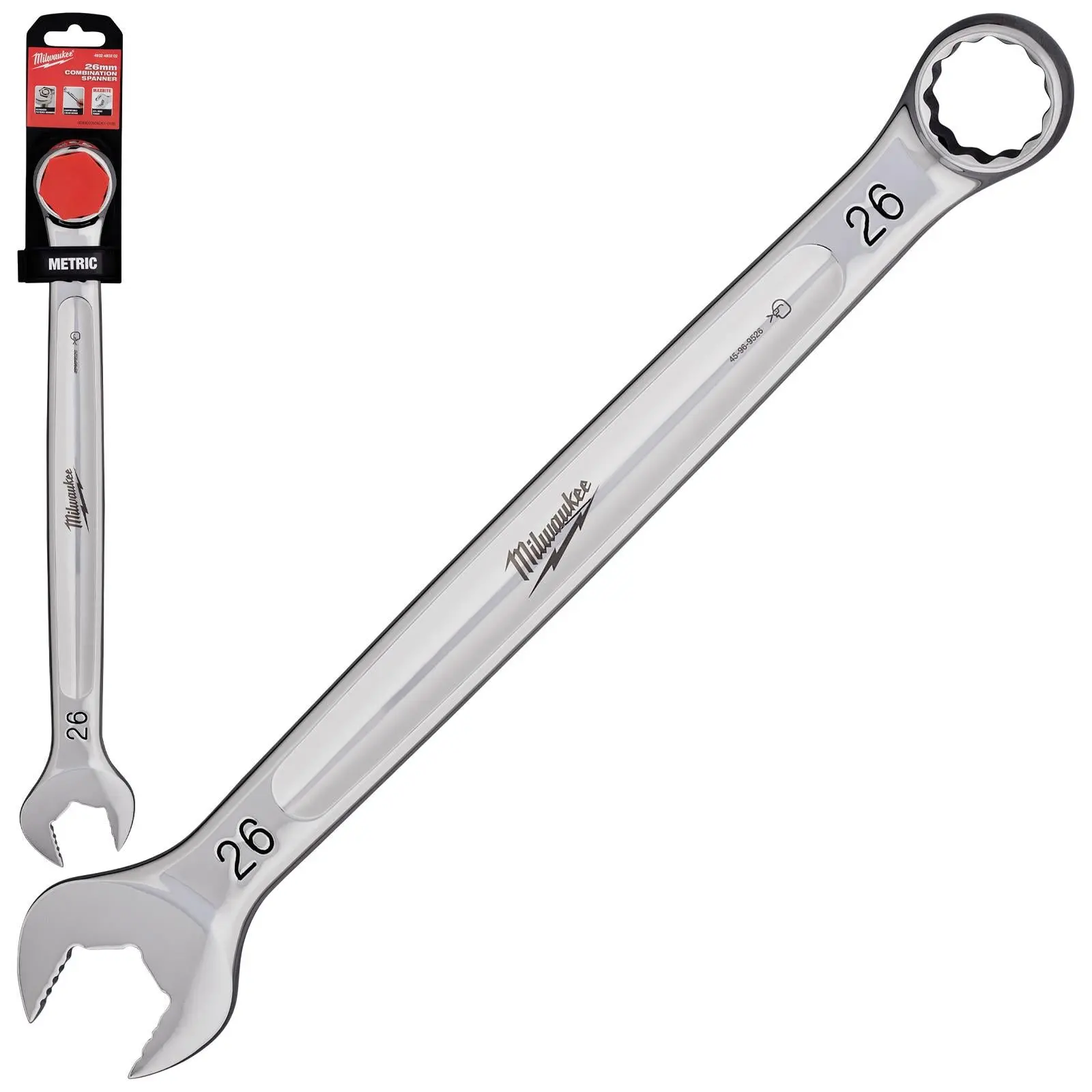 Milwaukee Combination Spanner MAX BITE Open End Ring Spanners - Choose Size - Image 4