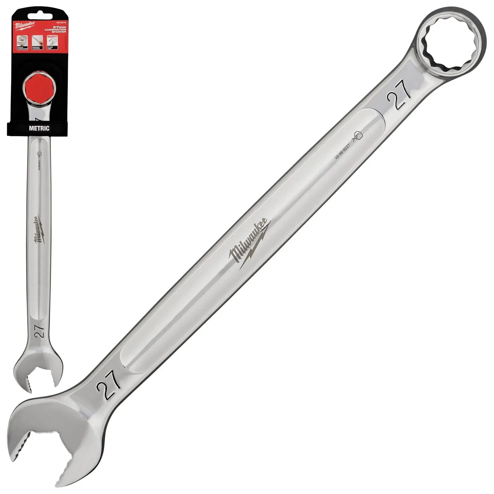 Milwaukee Combination Spanner MAX BITE Open End Ring Spanners - Choose Size - Image 45