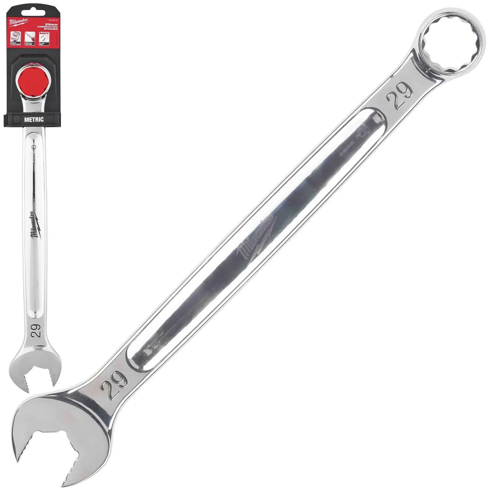 Milwaukee Combination Spanner MAX BITE Open End Ring Spanners - Choose Size - Image 57