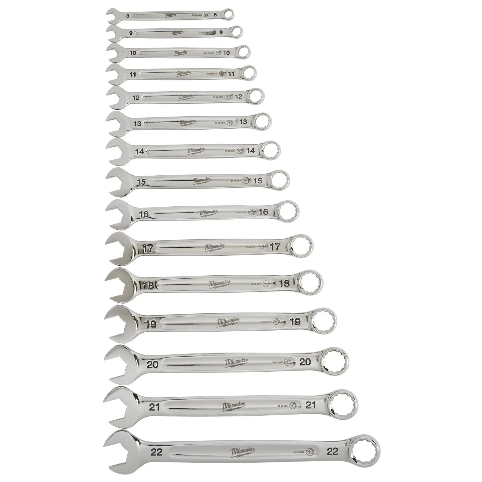 Milwaukee Combination Spanner Set MAX BITE 15 Pieces 8 - 22mm - Image 5