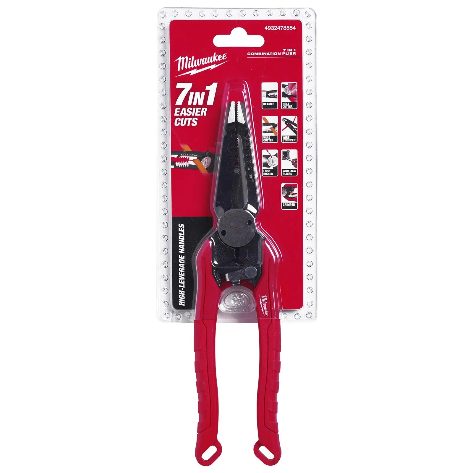 Milwaukee Combination Wire Stripping Pliers 7 in 1 - Image 3