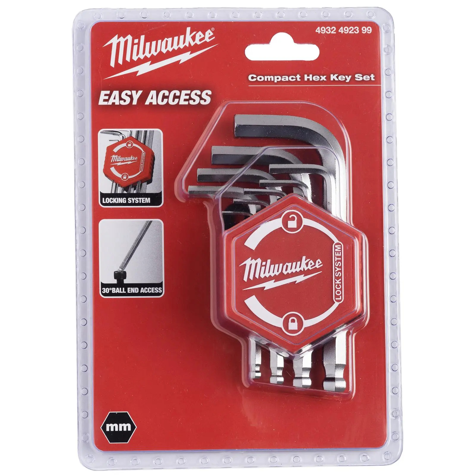 Milwaukee Compact Hex Key Set 9 Piece 1.5-10mm - Image 2