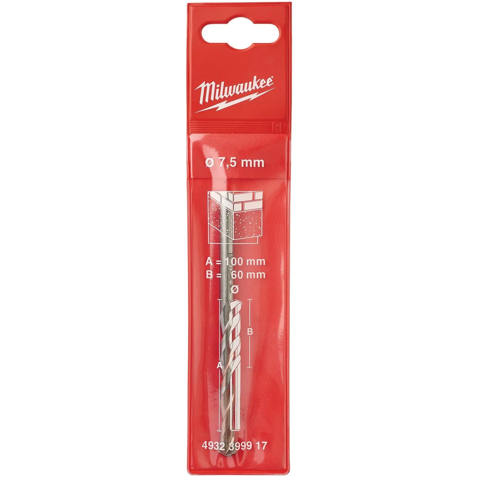 Milwaukee Concrete Masonry Drill Bits Round Shank - Image 2