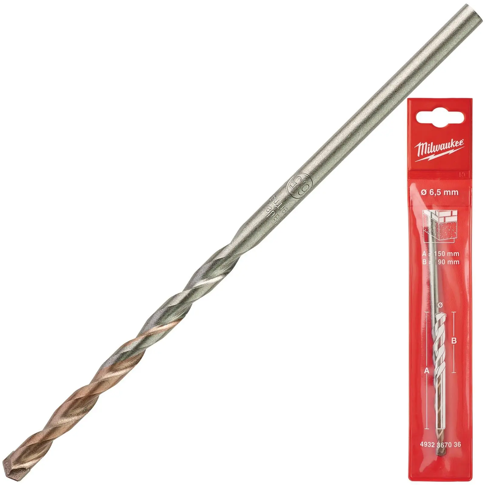 Milwaukee Concrete Masonry Drill Bits Round Shank - Image 4