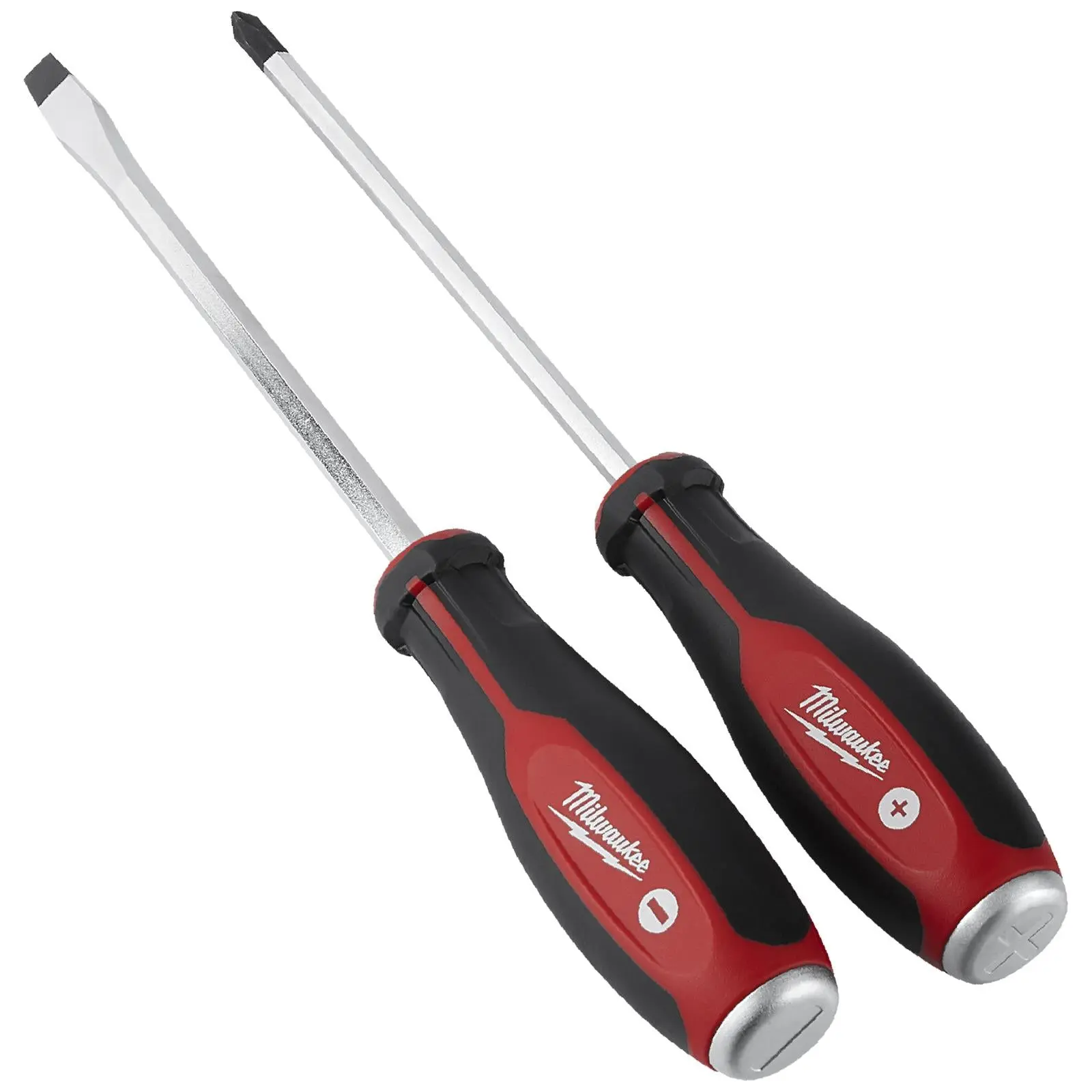 Milwaukee Demolition Screwdriver Set Tri-lobe 2 Piece Hammer Thru Striking Cap - Image 2