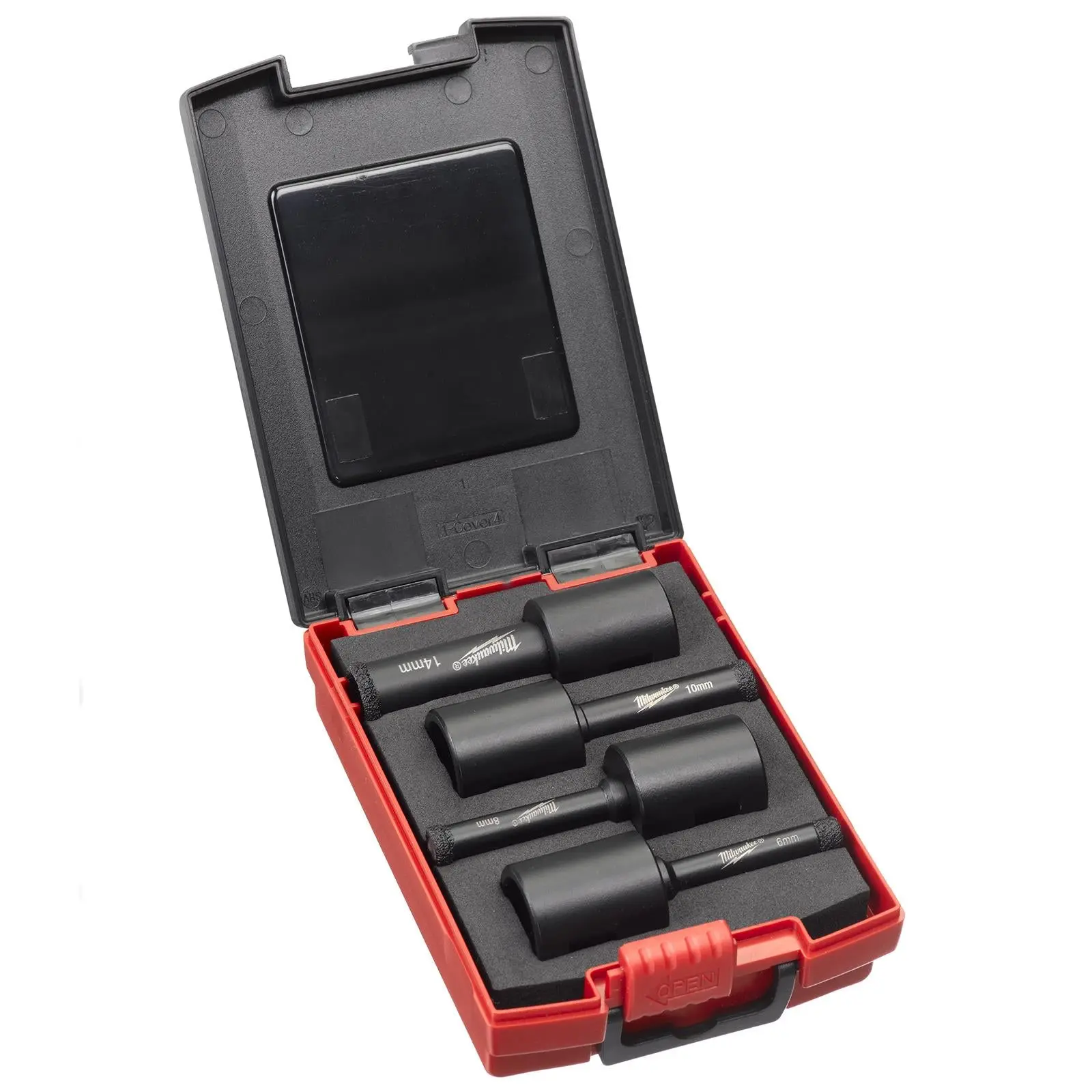 Milwaukee Diamond Drill Bit Set DIAMOND MAX M14 4 Piece Kit 6-14mm - Image 2