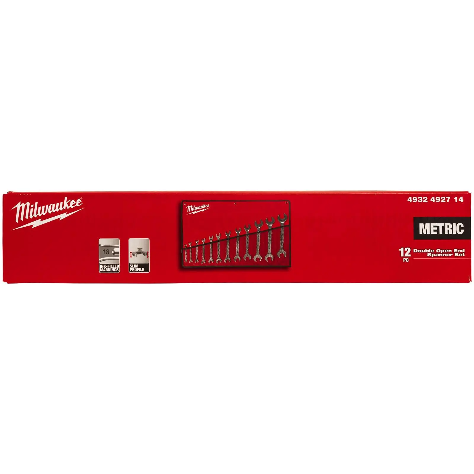Milwaukee Double Open End Spanner Set in Tool Roll 12 Piece 6-32mm - Image 3