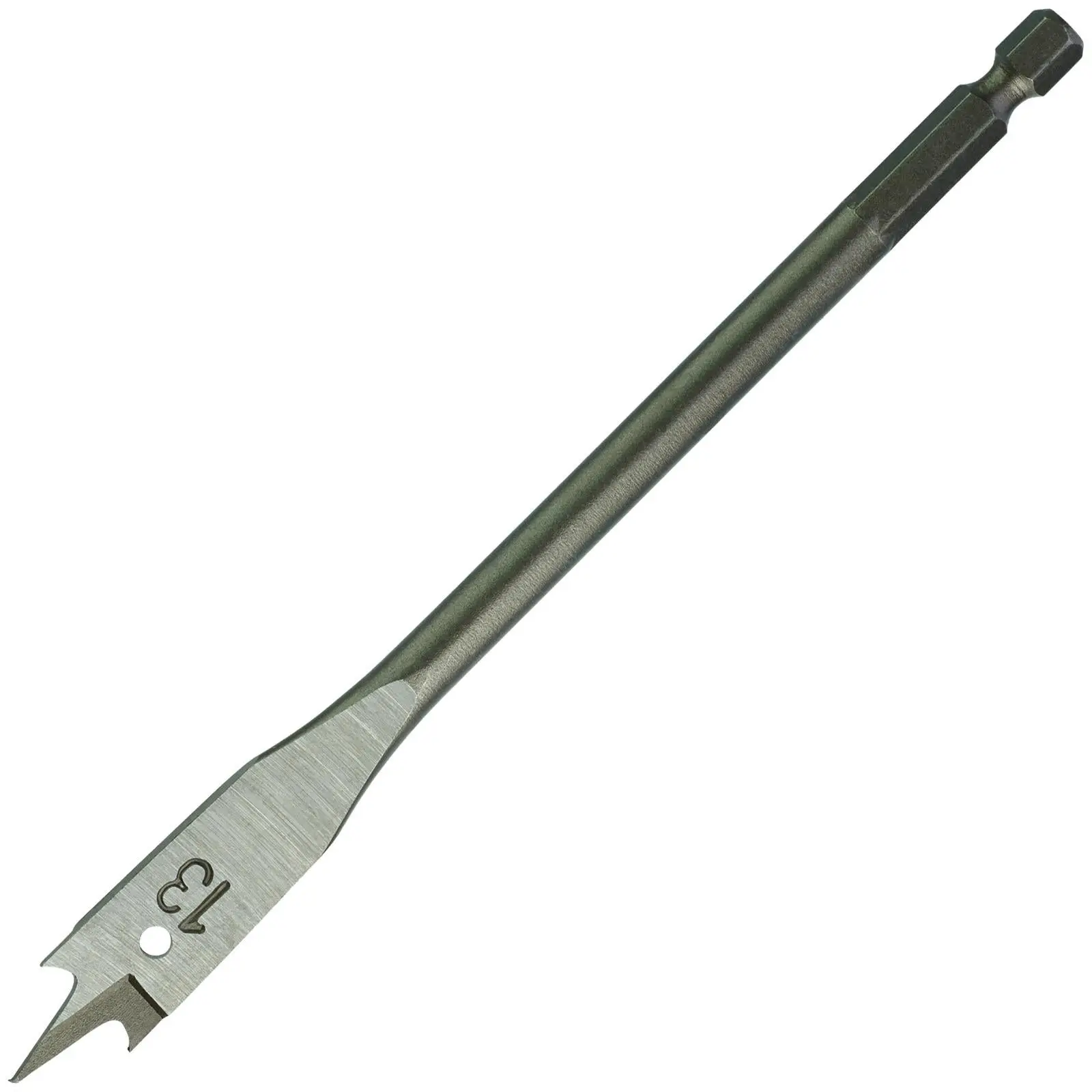 Milwaukee Flat Wood Boring Drill Bits 152mm Length 1/4" Hex Shank - Image 9