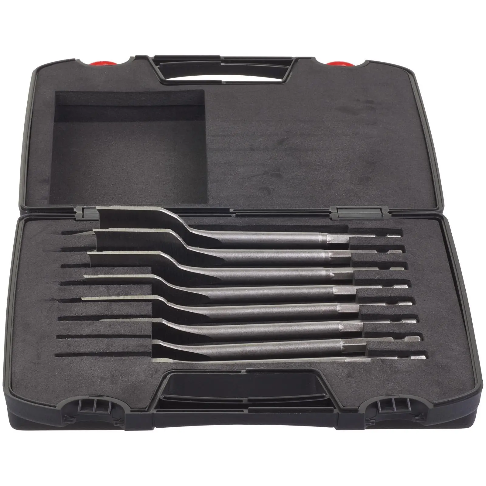 Milwaukee Flat Wood Drill Bit Set in Case 1/4" Hex Shank 12-32mm 8 Pieces - Image 2