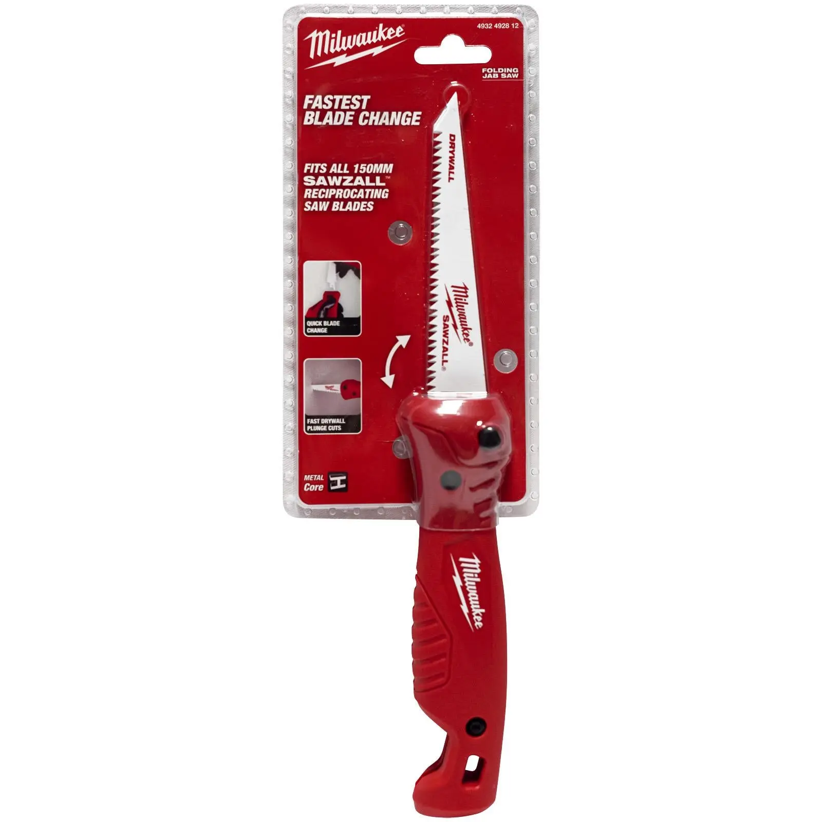 Milwaukee Folding Jabsaw 150mm Blade Drywall Saw - Image 3