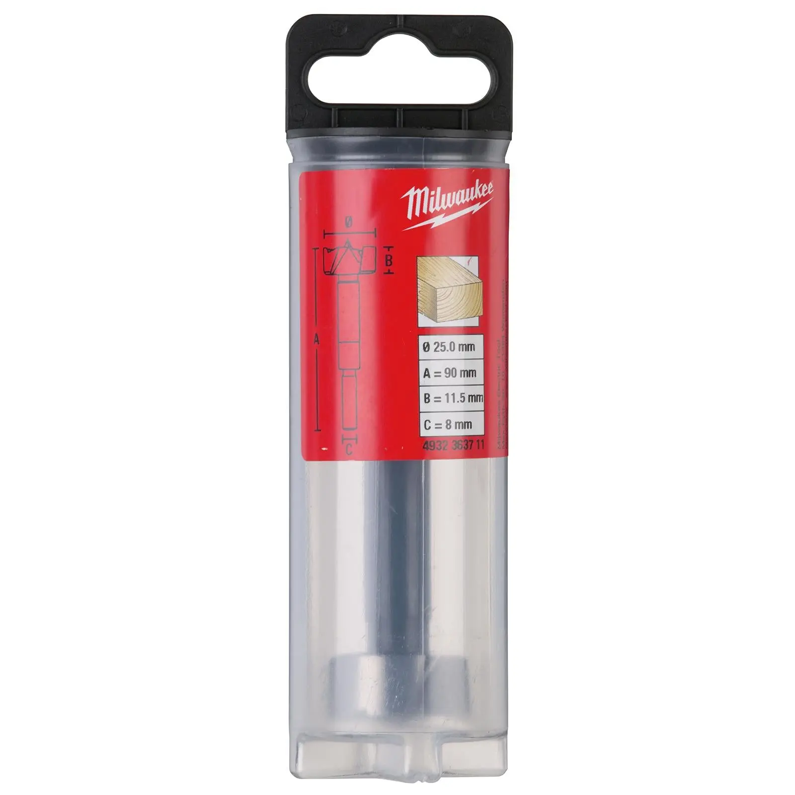Milwaukee Forstner Wood Drill Bits 9.5mm Round Shank 90mm Long 50mm Working Length - Image 16