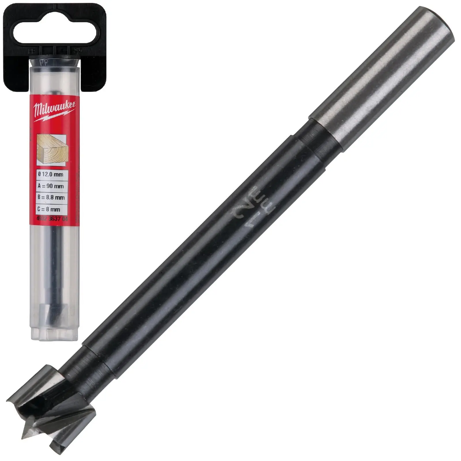 Milwaukee Forstner Wood Drill Bits 9.5mm Round Shank 90mm Long 50mm Working Length - Image 24