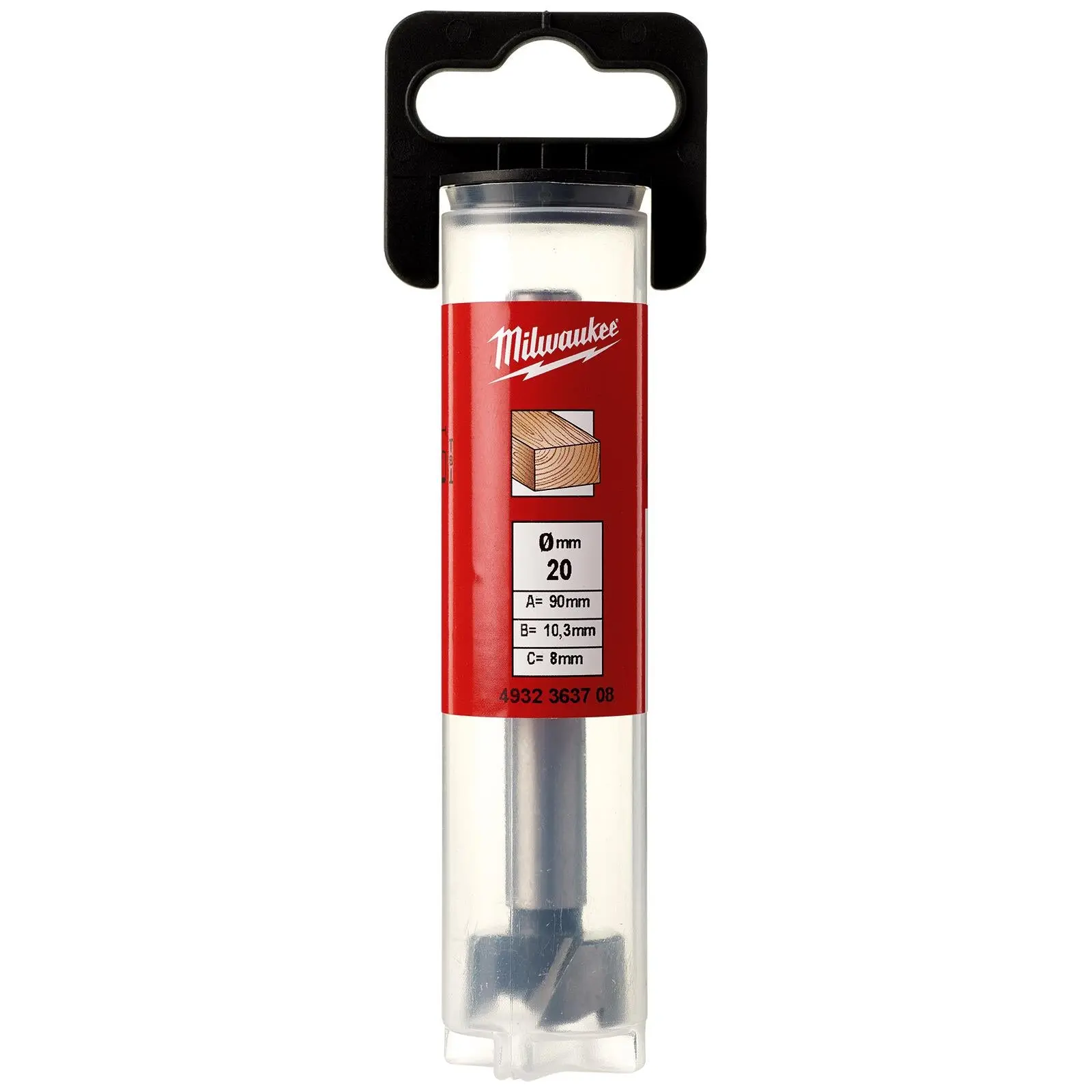 Milwaukee Forstner Wood Drill Bits 9.5mm Round Shank 90mm Long 50mm Working Length - Image 28